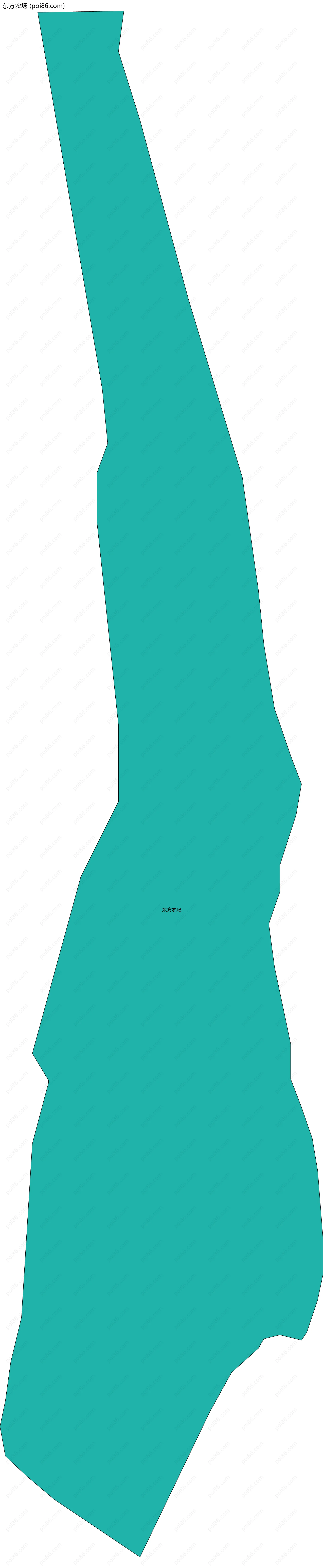 东方农场边界地图