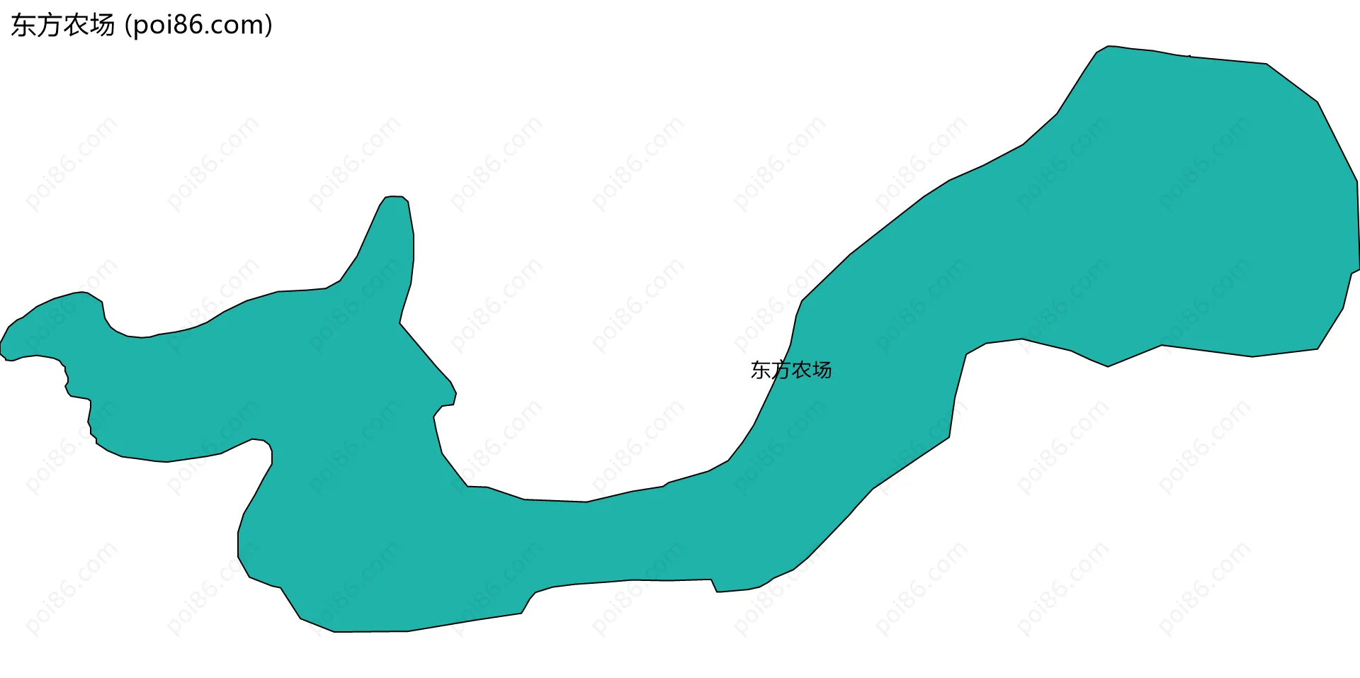 东方农场边界地图