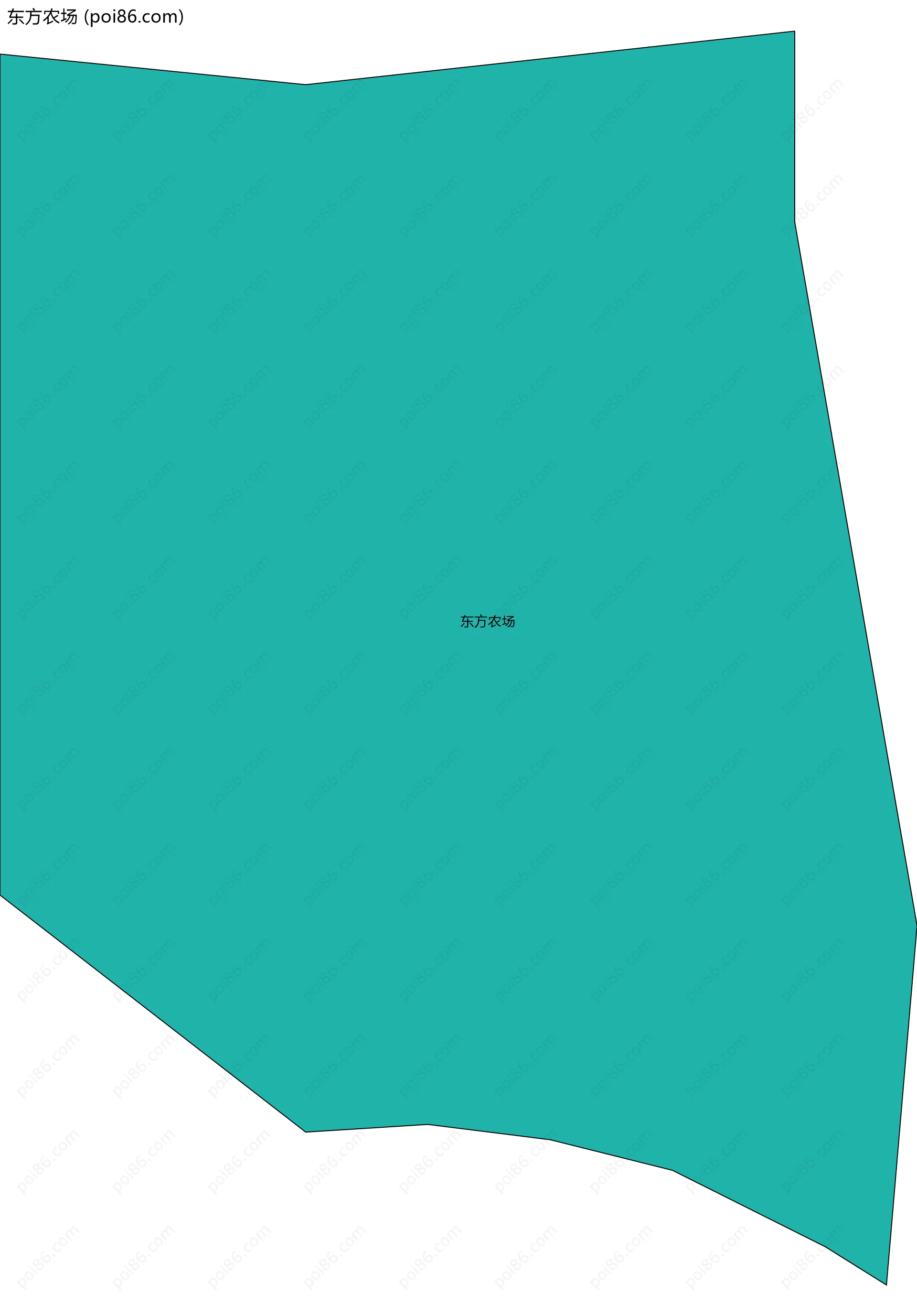 东方农场边界地图