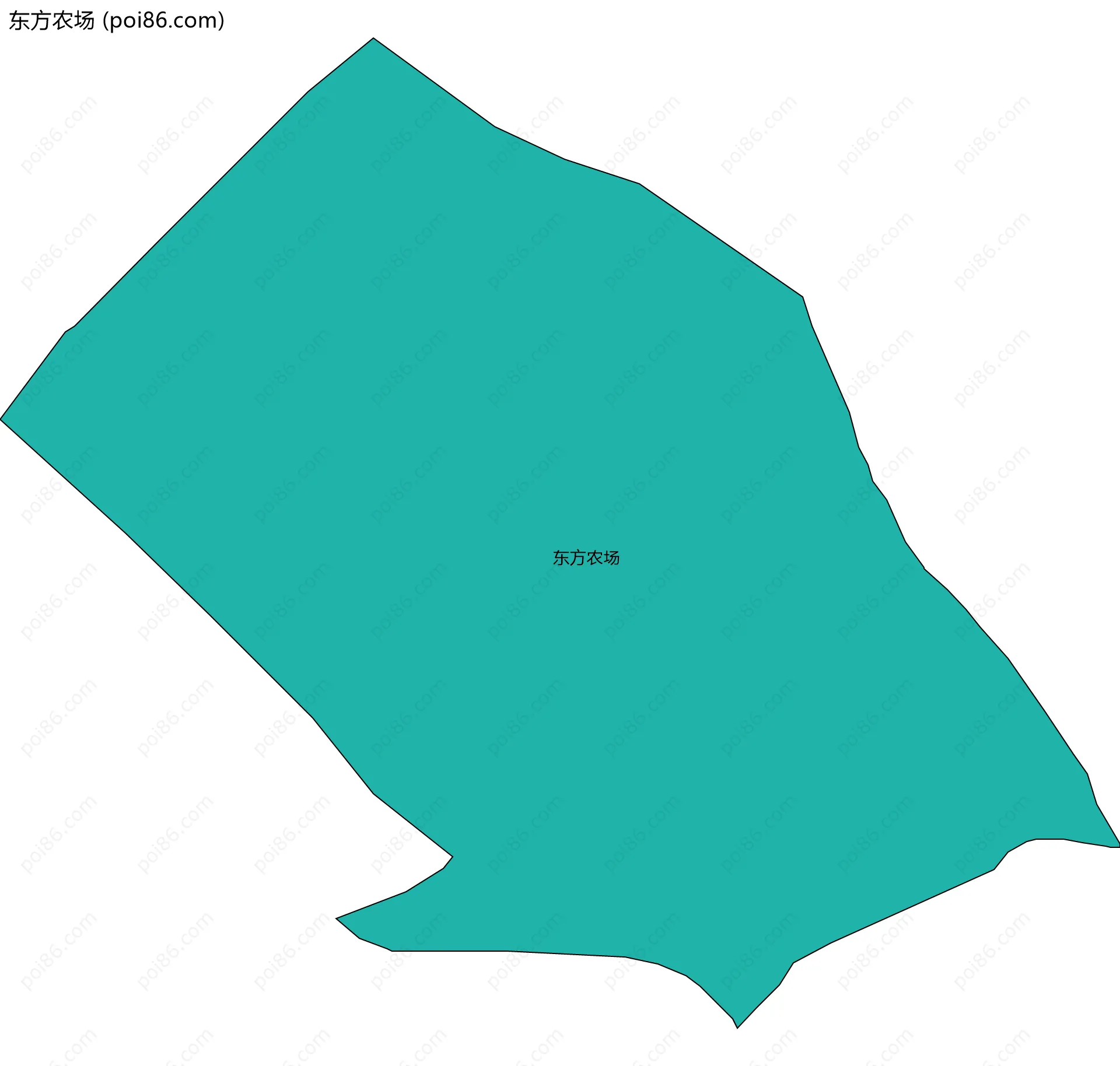 东方农场边界地图