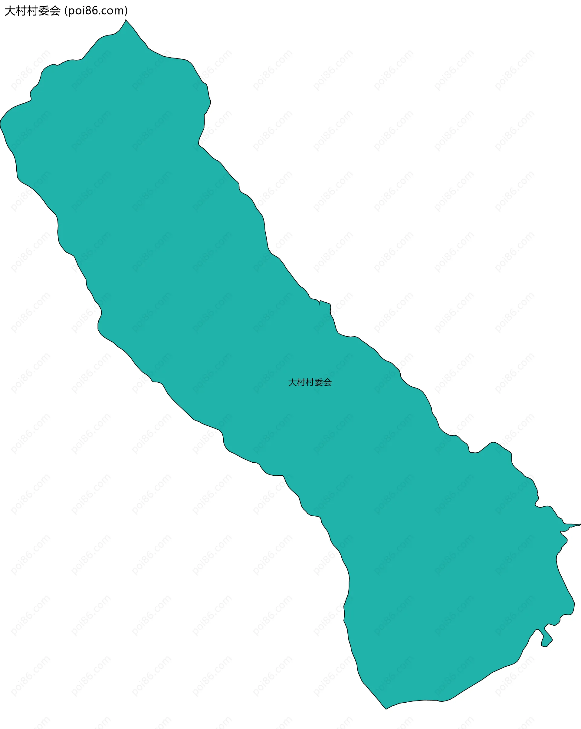 大村村委会边界地图