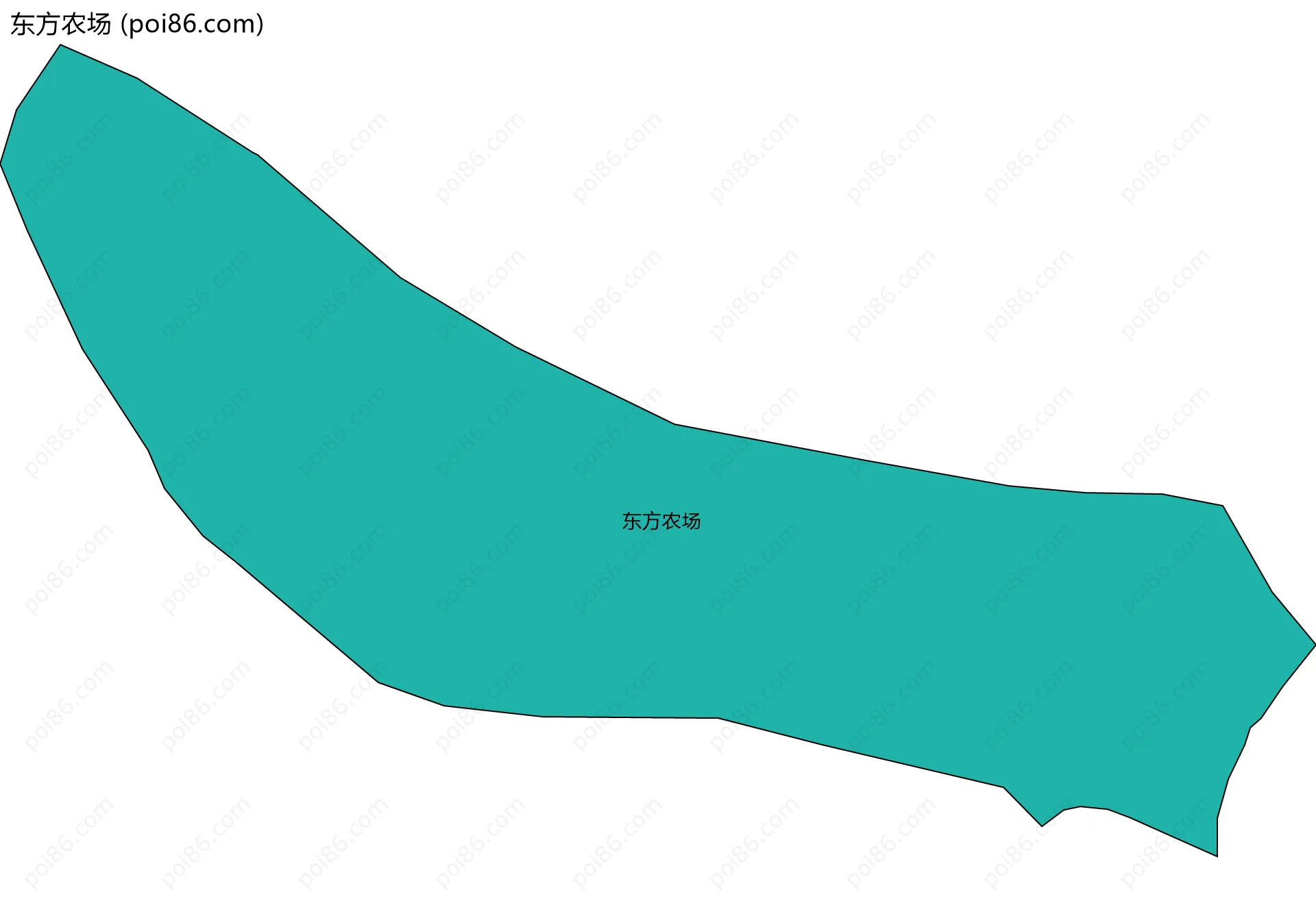 东方农场边界地图