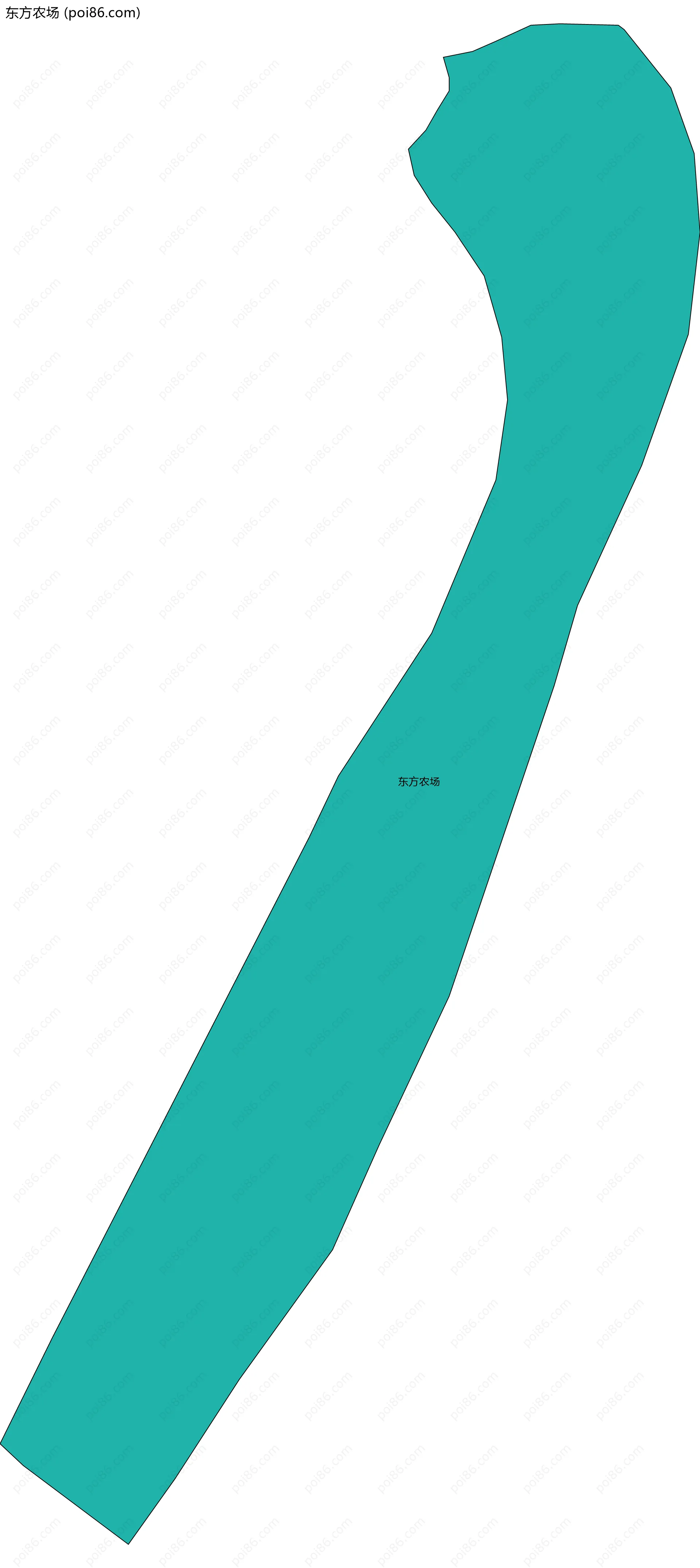 东方农场边界地图