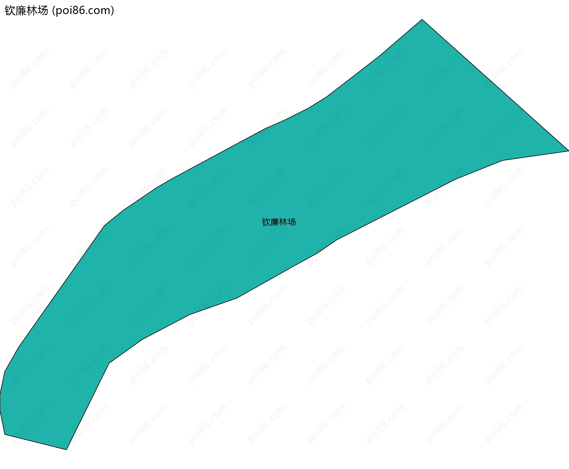 钦廉林场边界地图