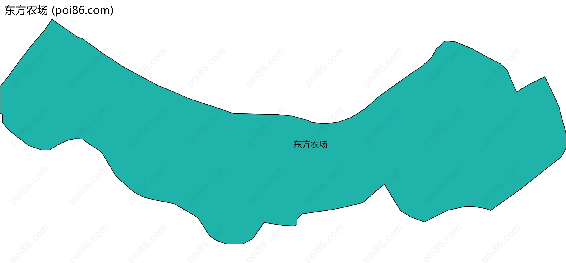 东方农场边界地图