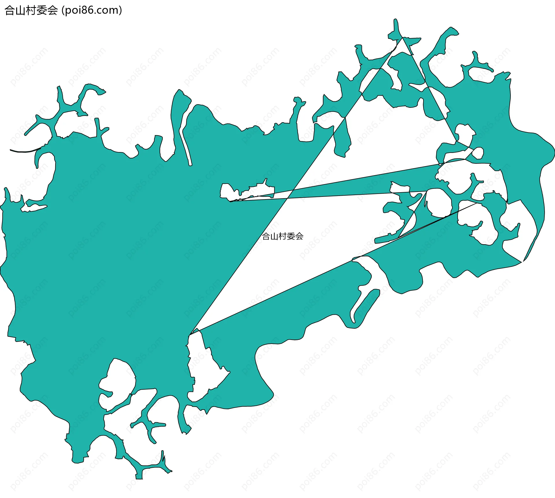合山村委会边界地图