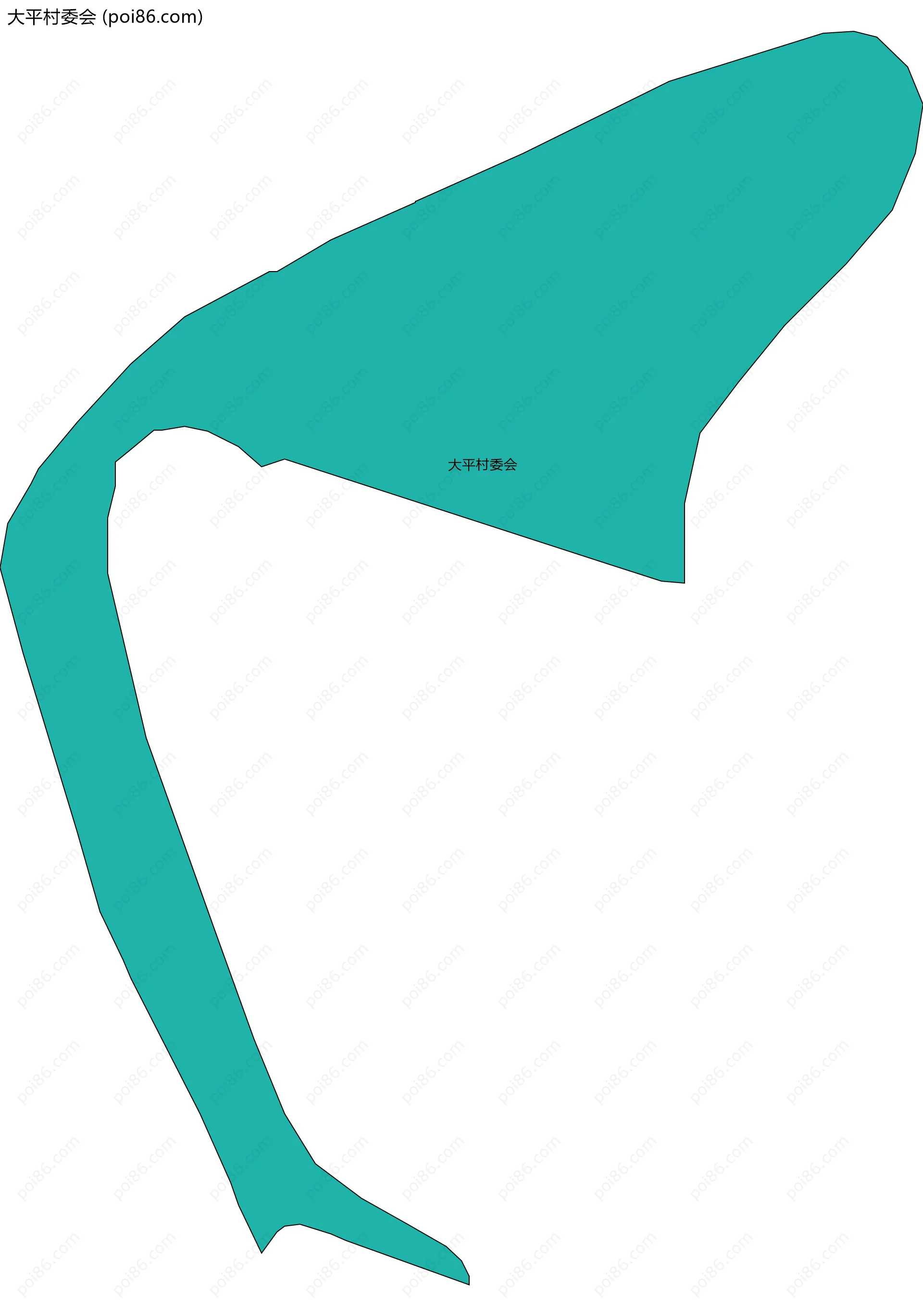 大平村委会边界地图