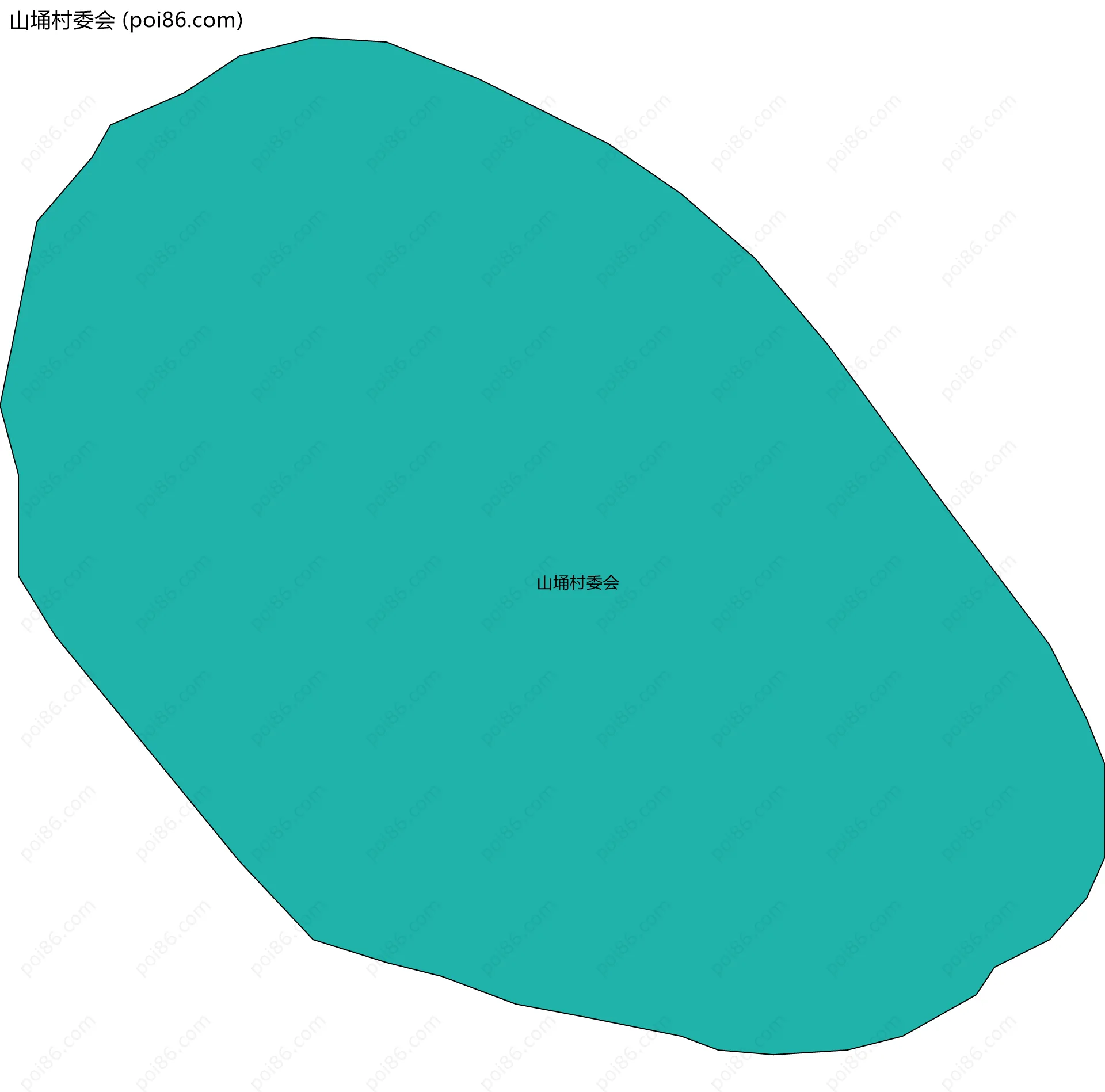 山埇村委会边界地图