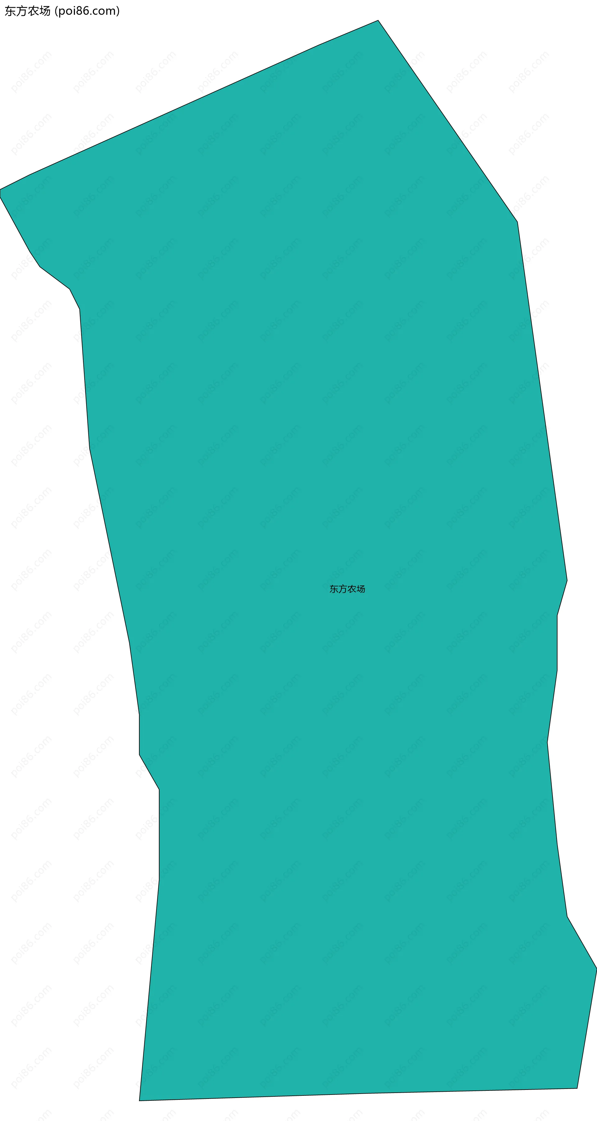 东方农场边界地图