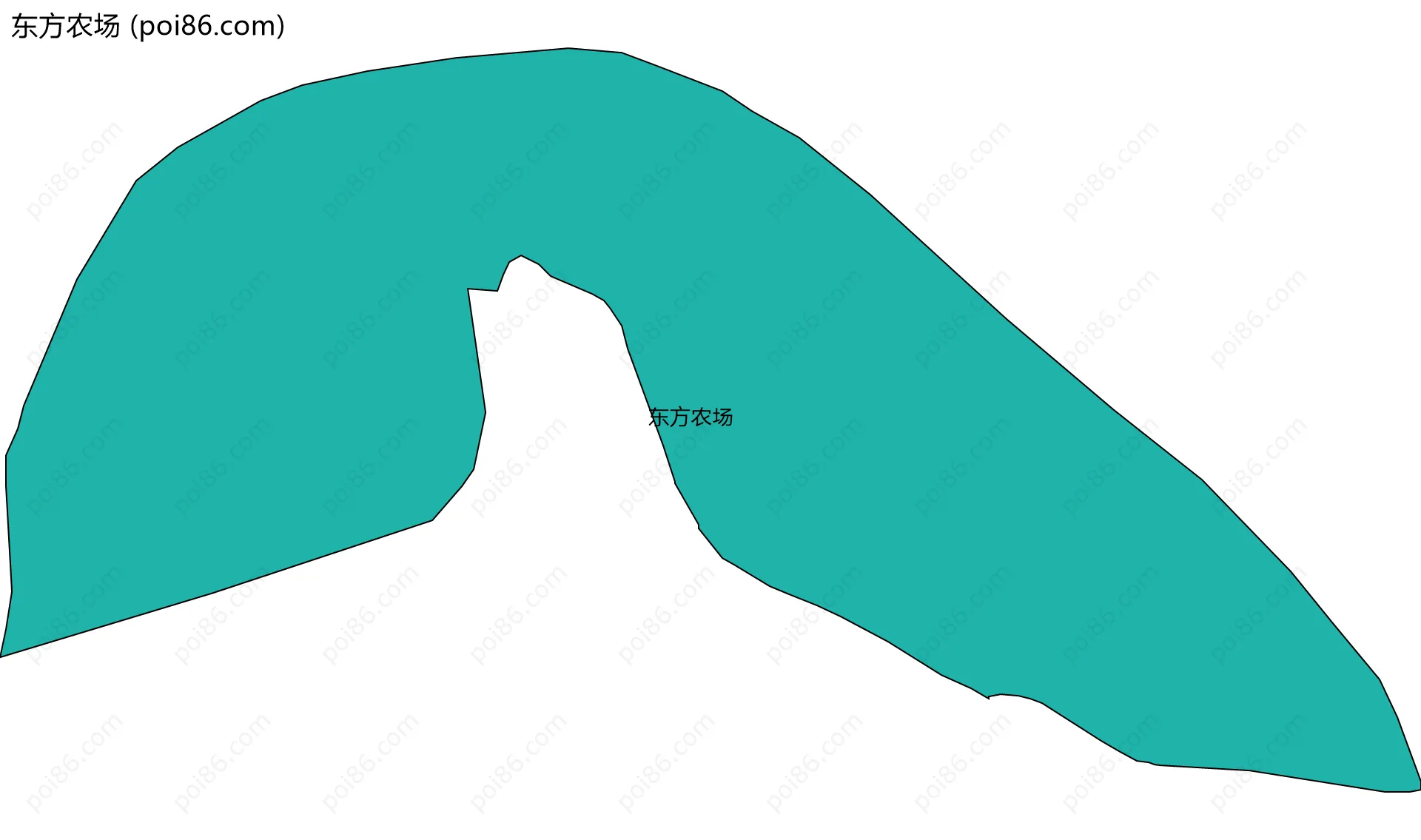 东方农场边界地图