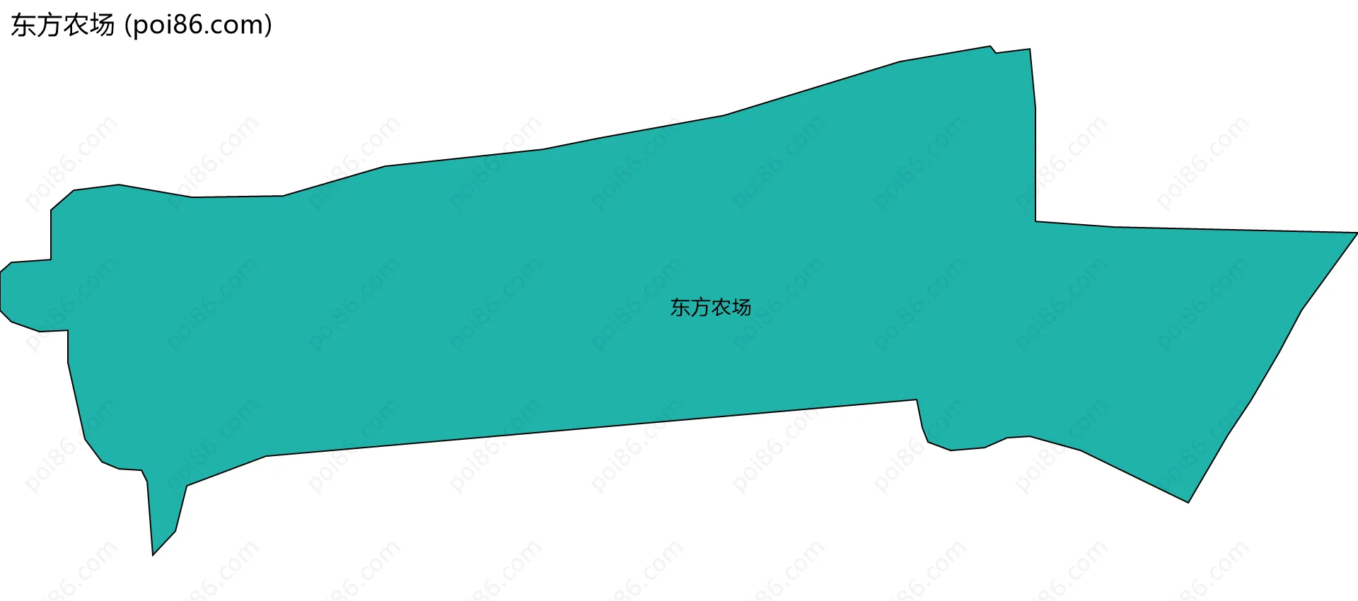 东方农场边界地图