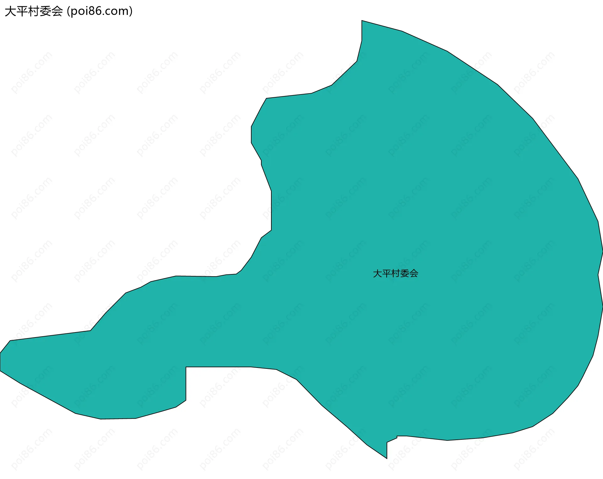 大平村委会边界地图
