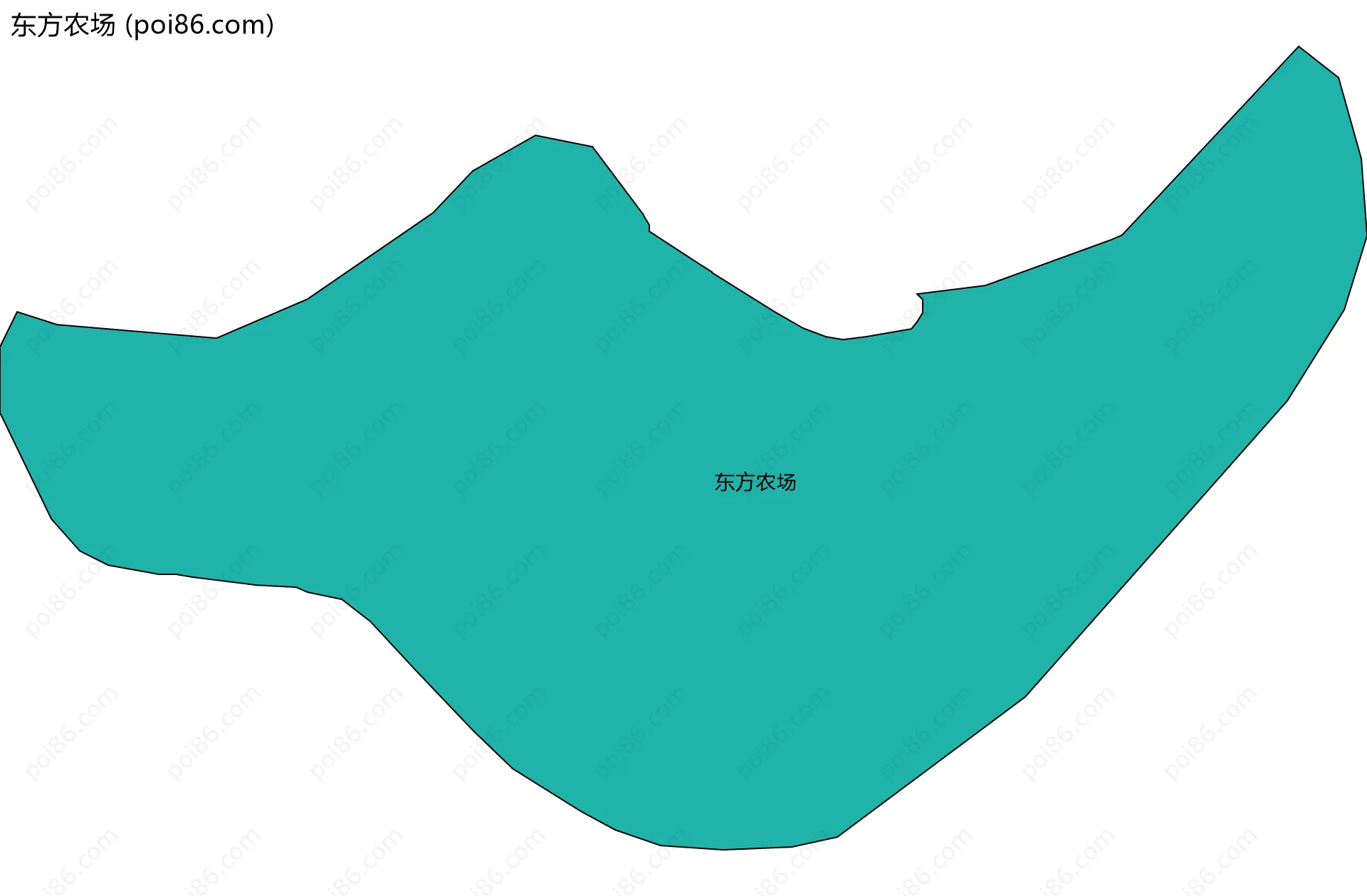 东方农场边界地图