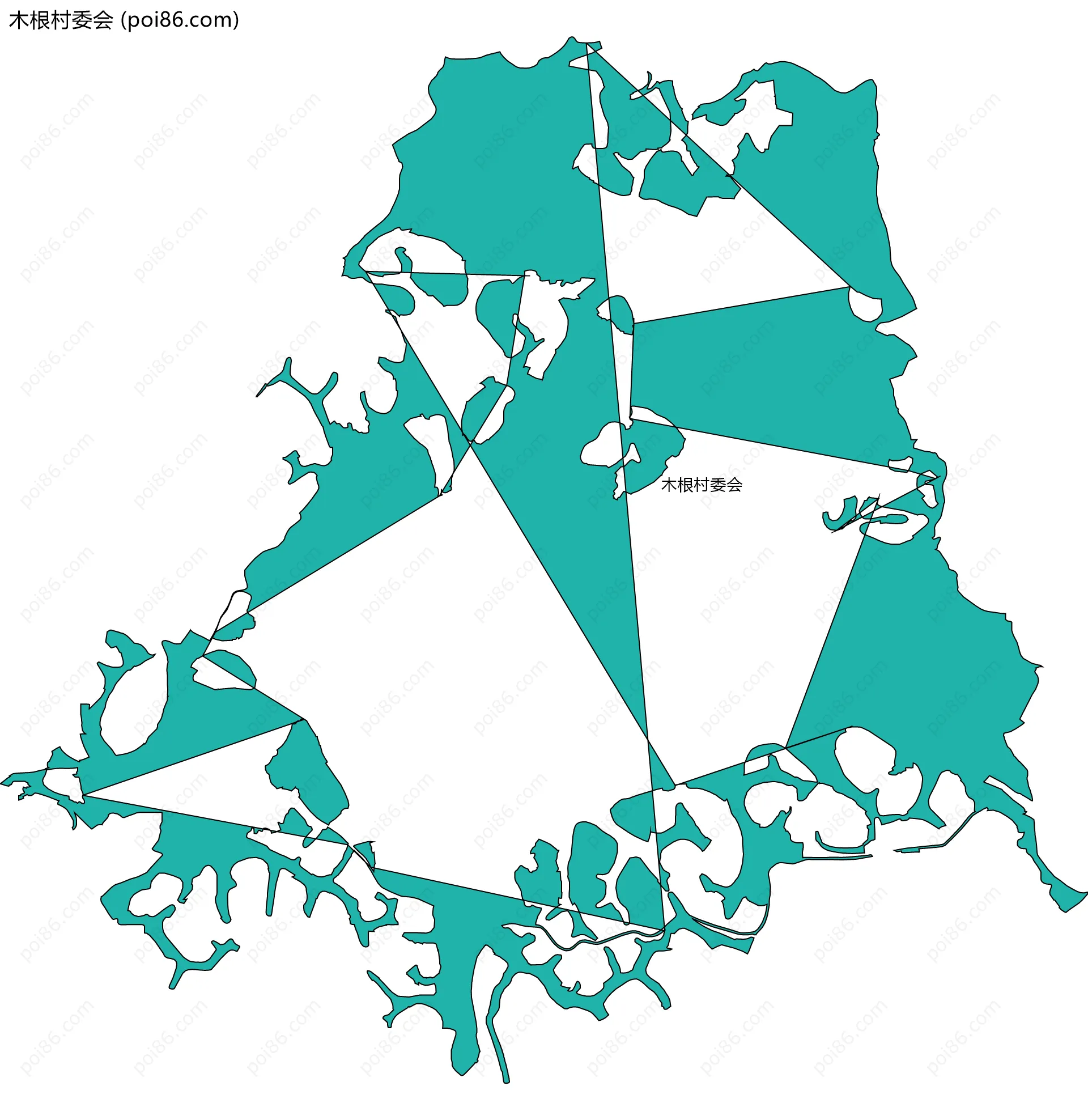 木根村委会边界地图