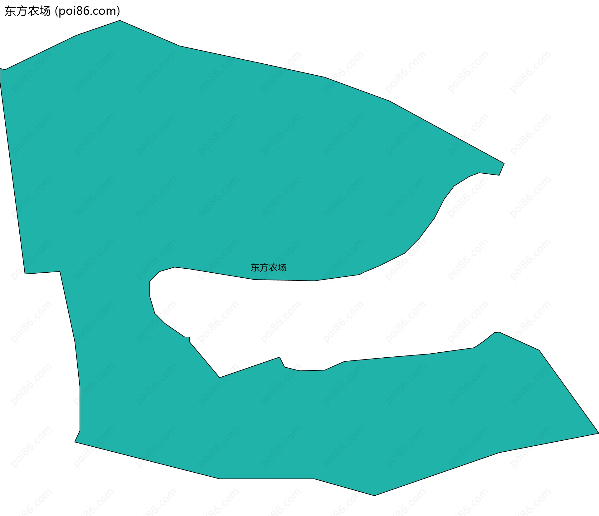 东方农场边界地图