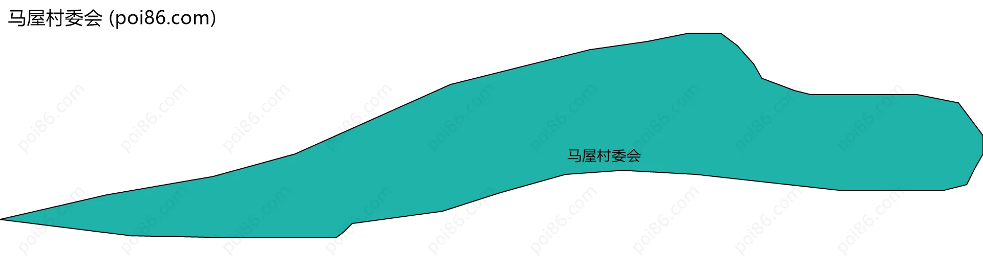 马屋村委会边界地图