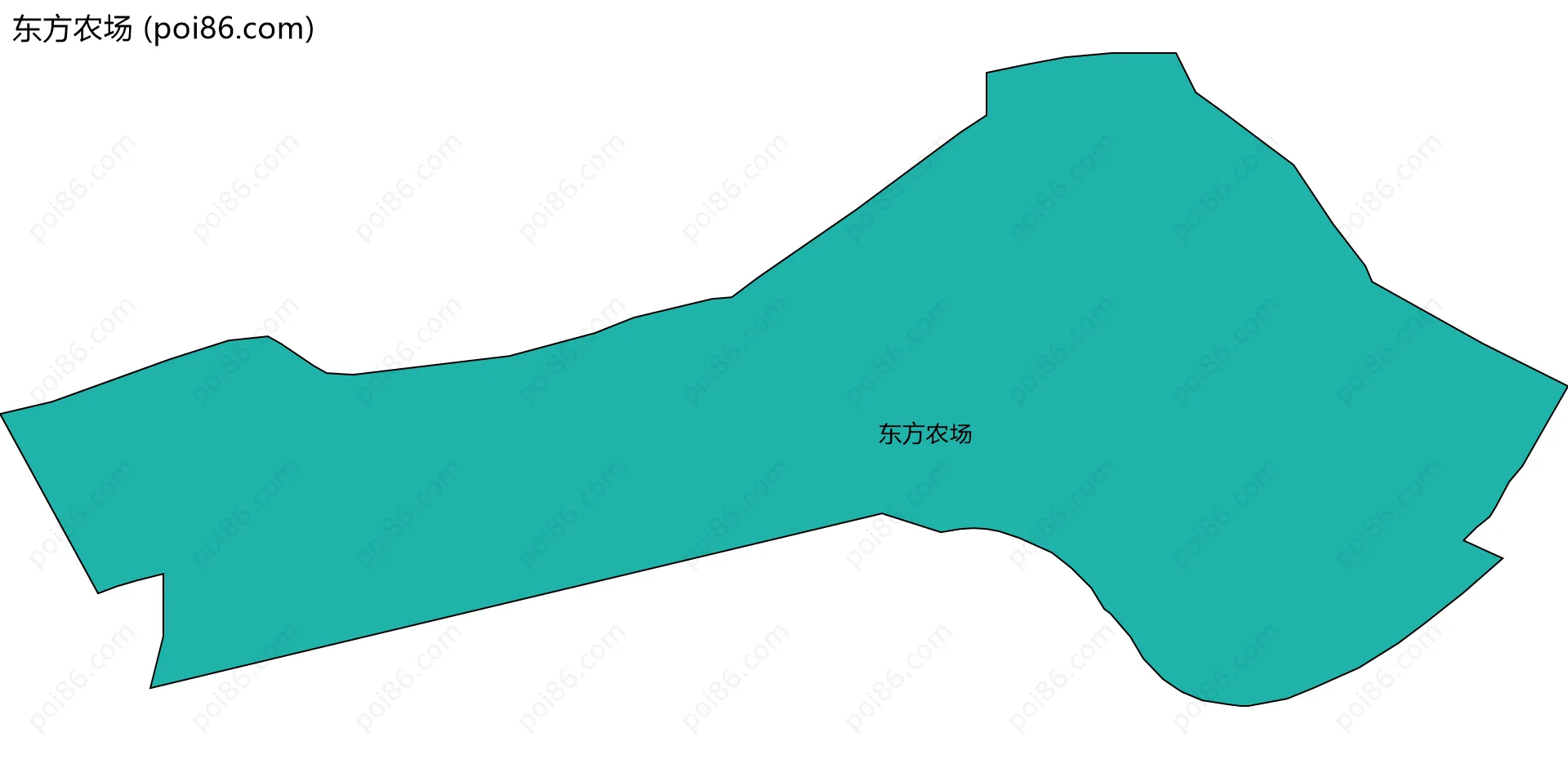 东方农场边界地图