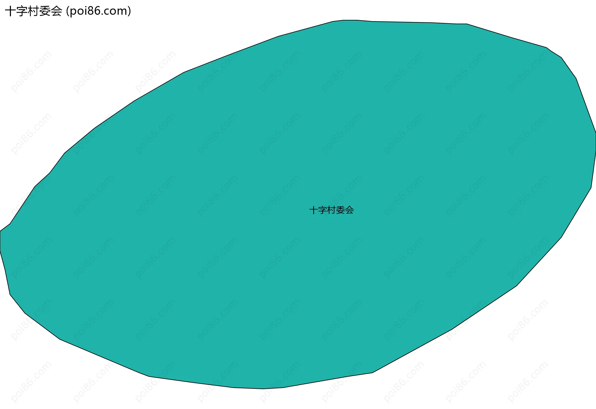 十字村委会边界地图
