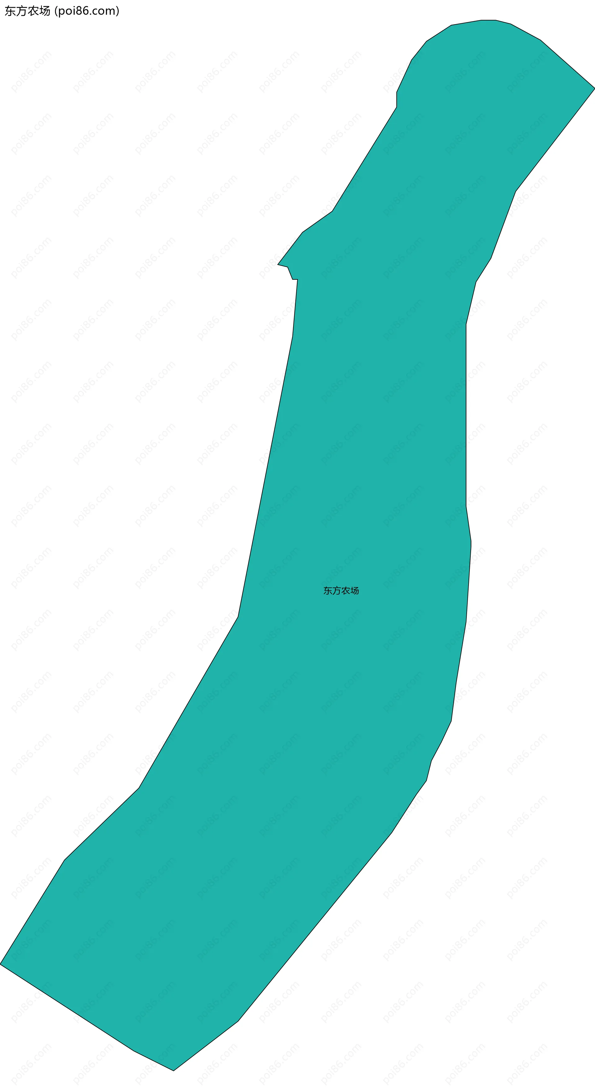 东方农场边界地图