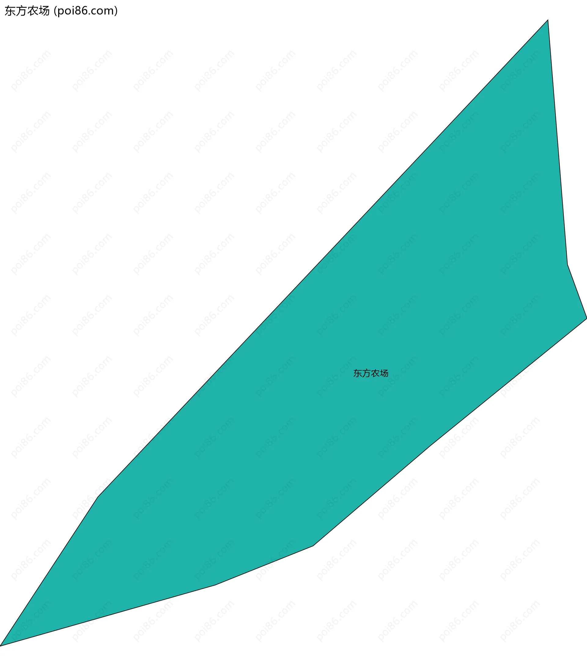 东方农场边界地图