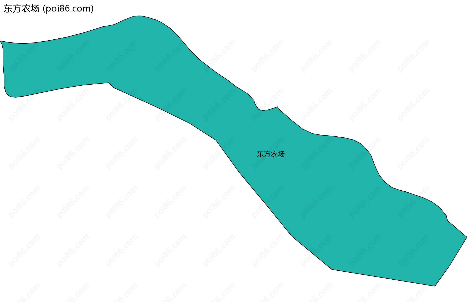 东方农场边界地图