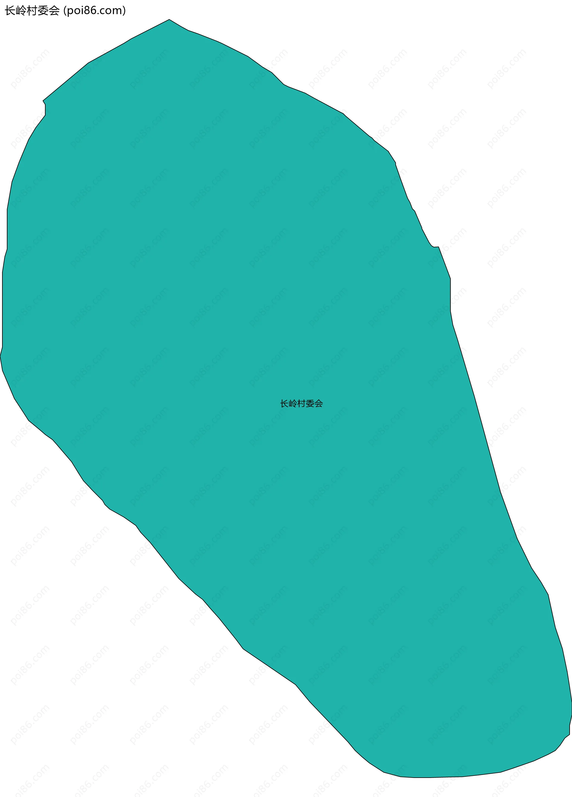 长岭村委会边界地图