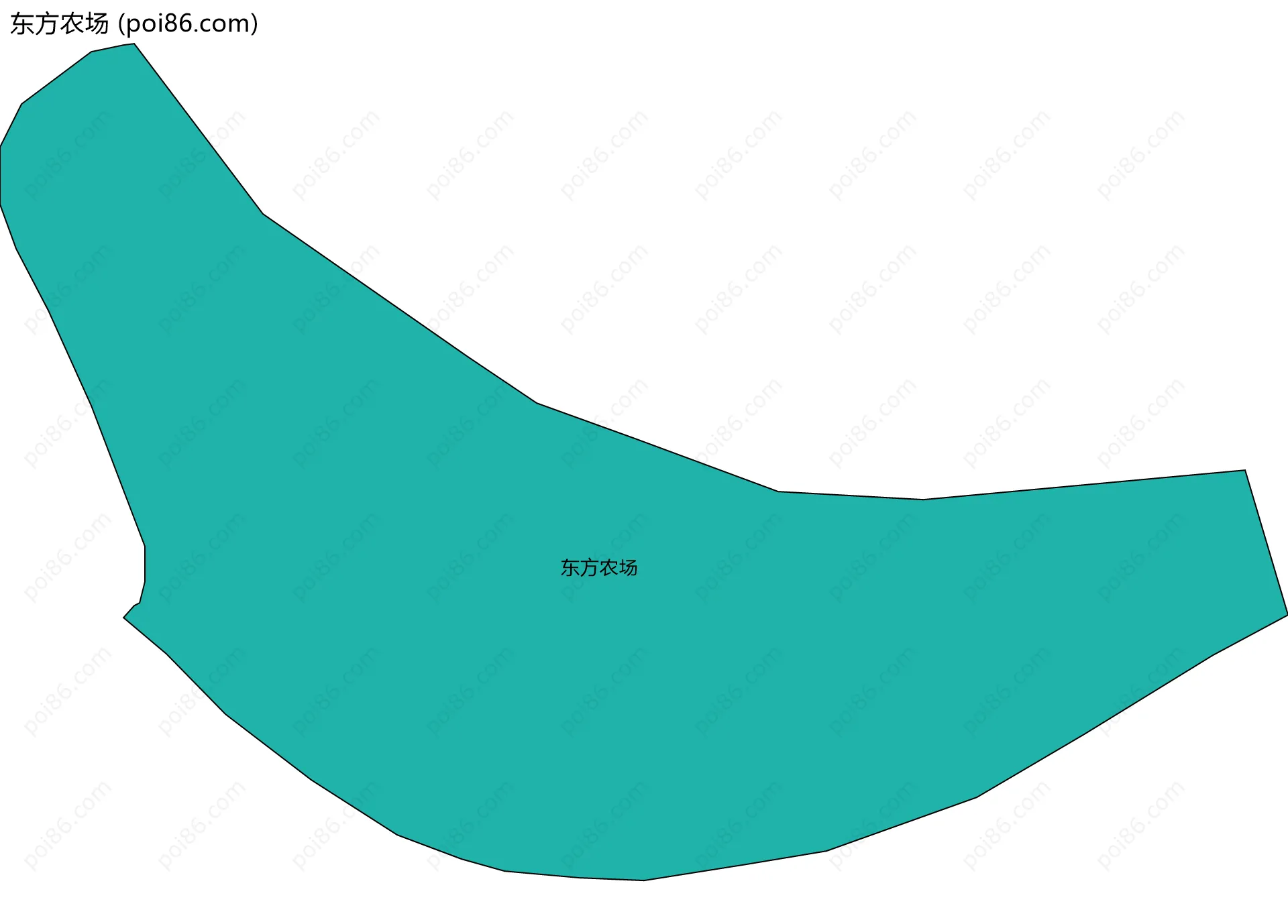 东方农场边界地图