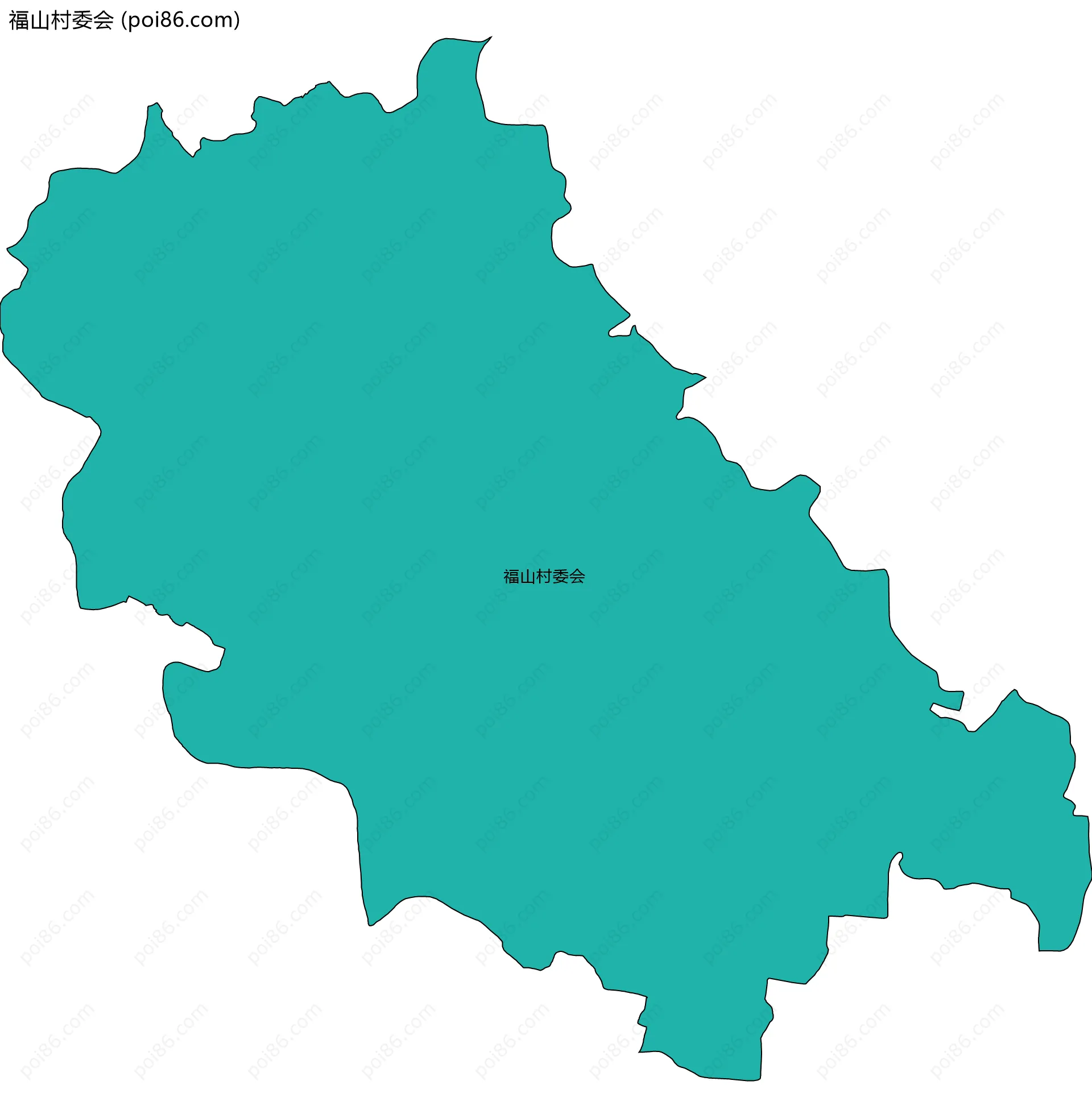 福山村委会边界地图