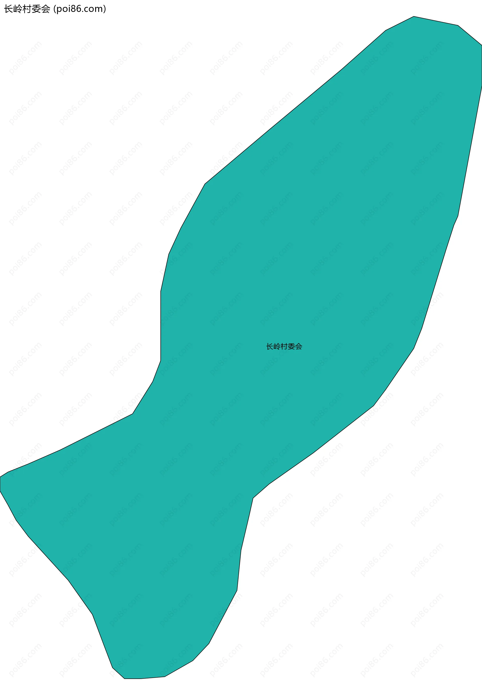 长岭村委会边界地图