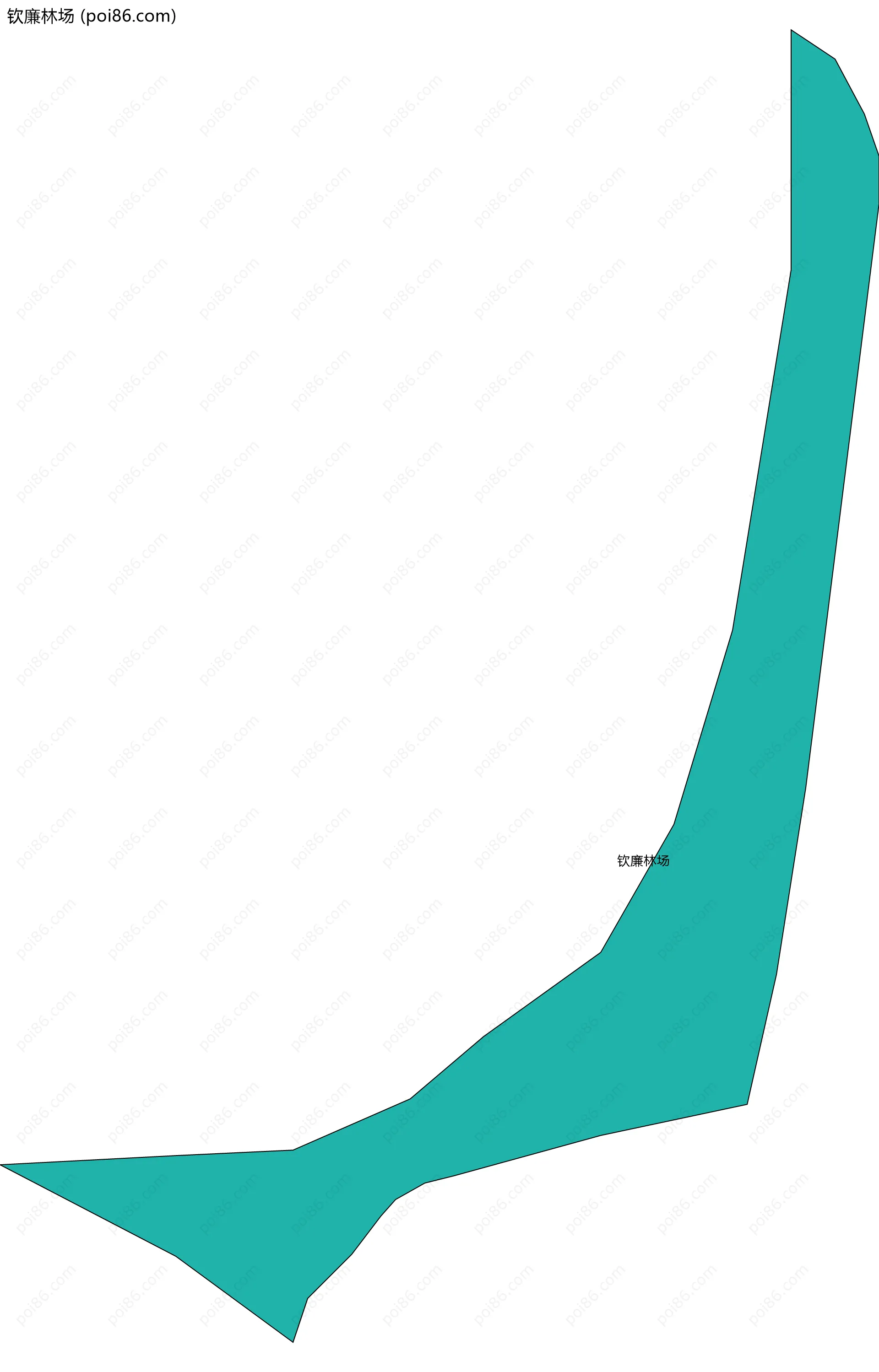 钦廉林场边界地图