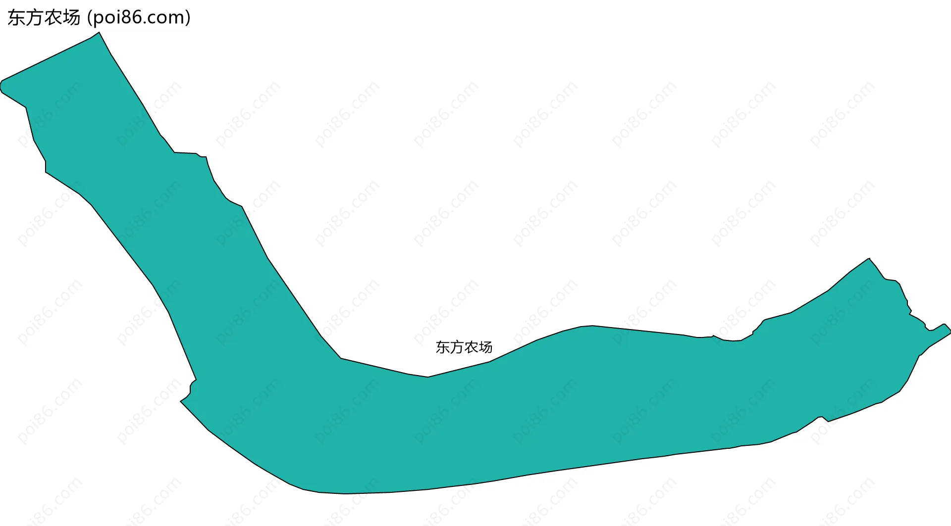 东方农场边界地图