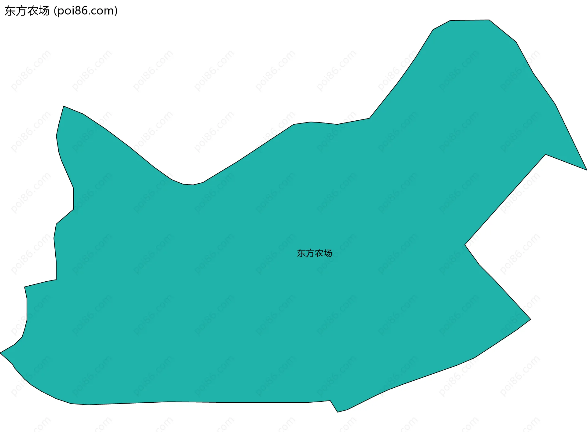 东方农场边界地图