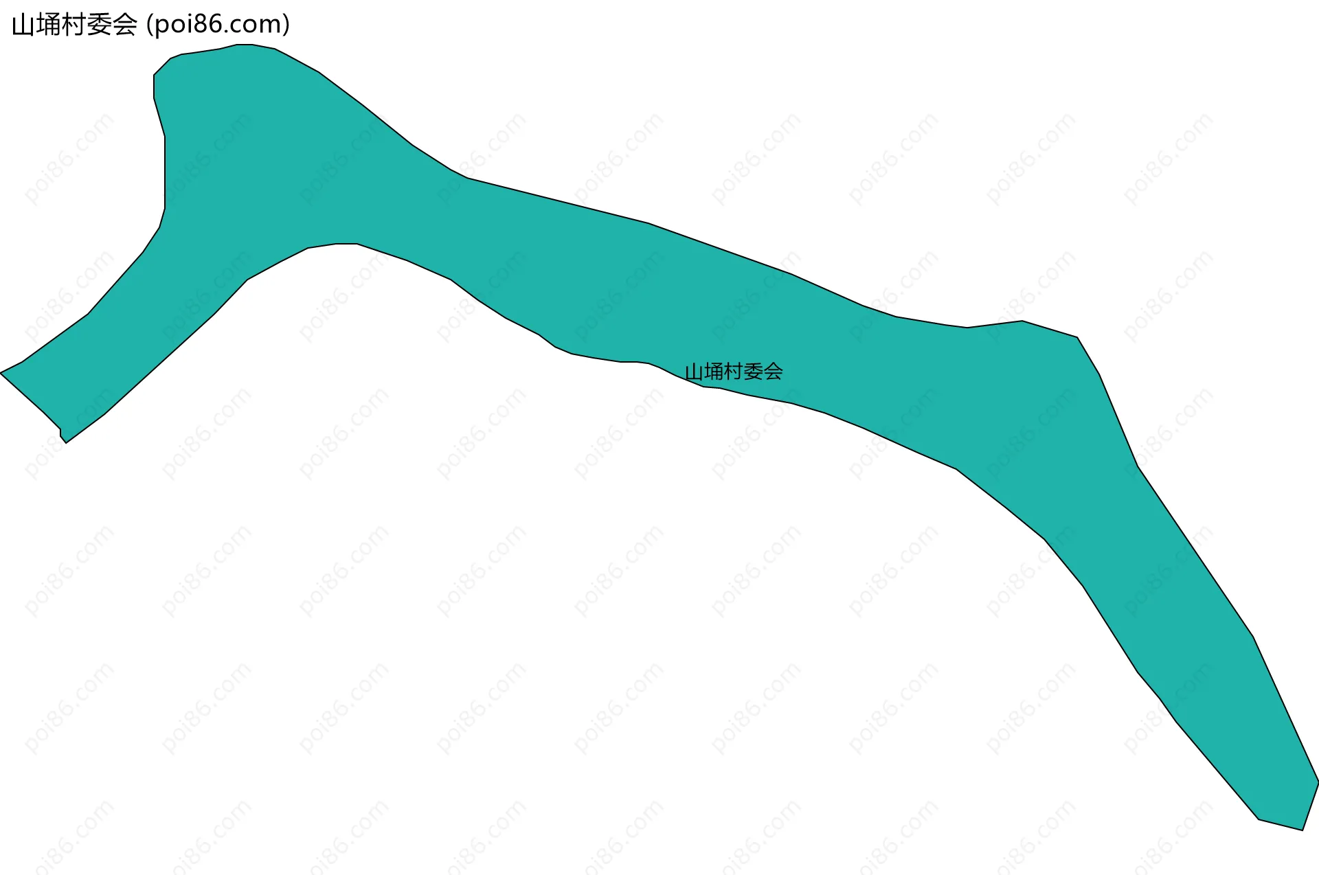 山埇村委会边界地图