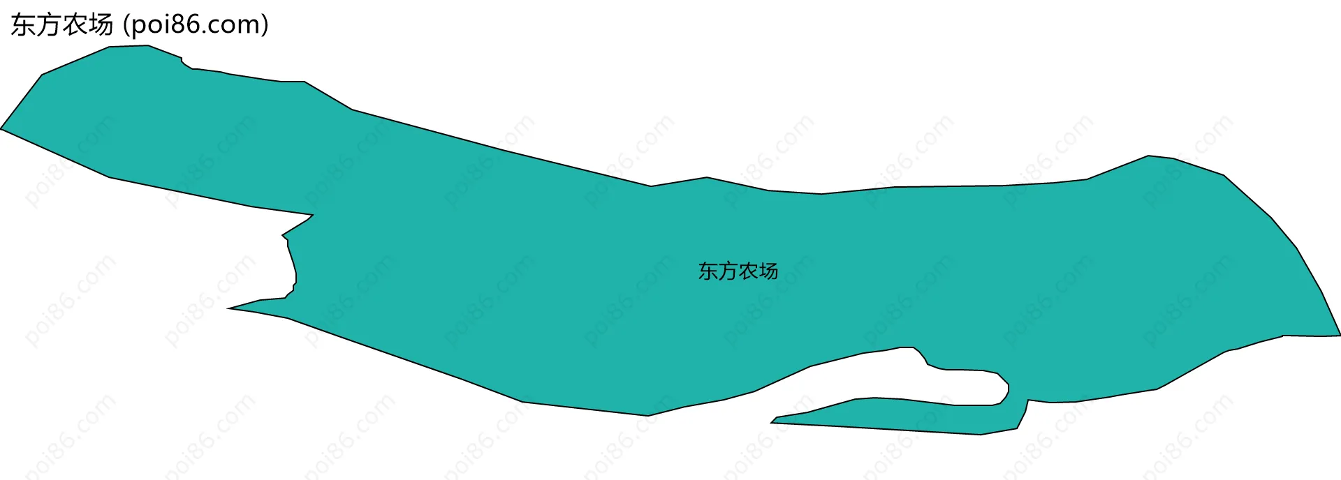 东方农场边界地图