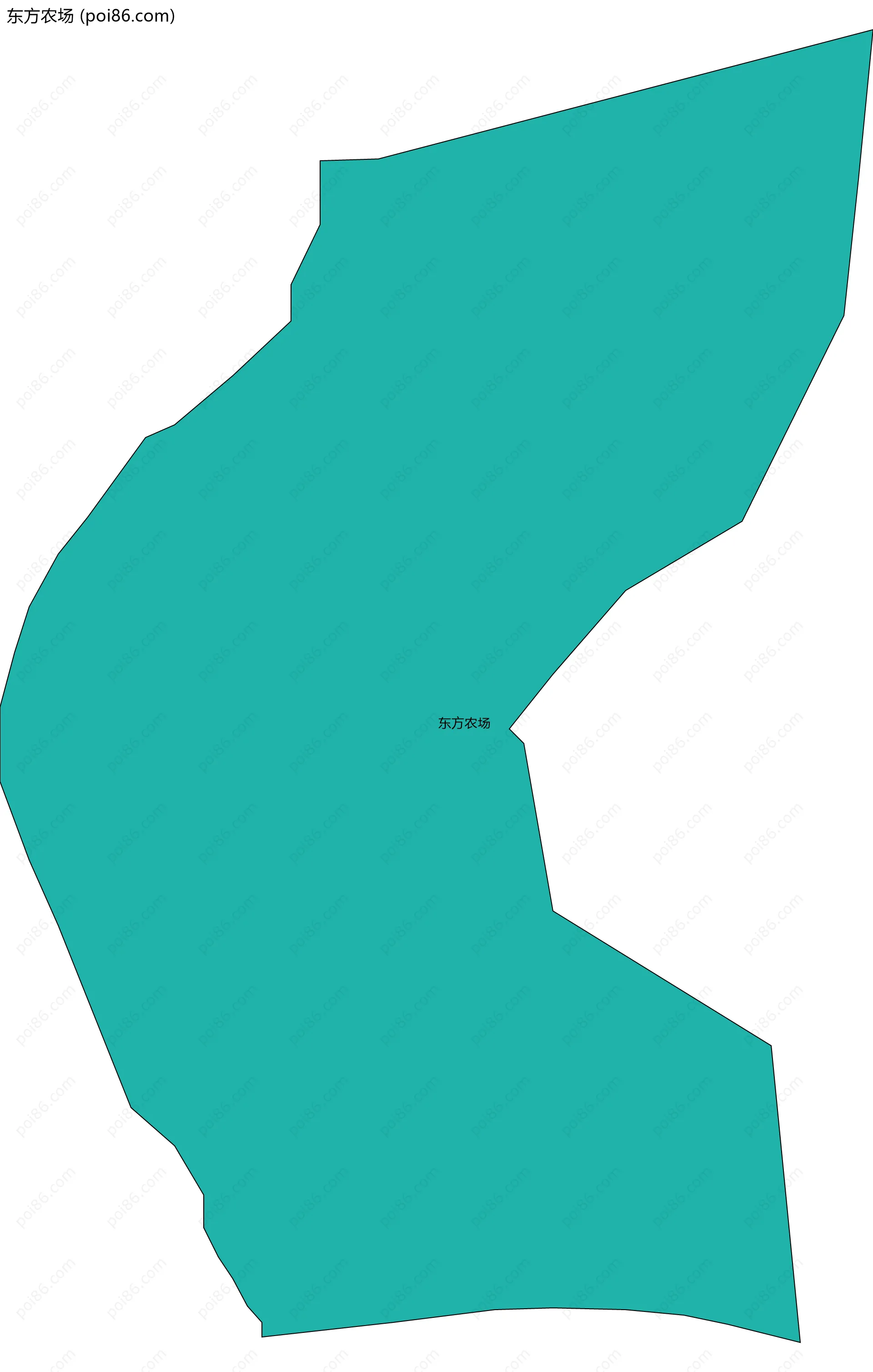 东方农场边界地图