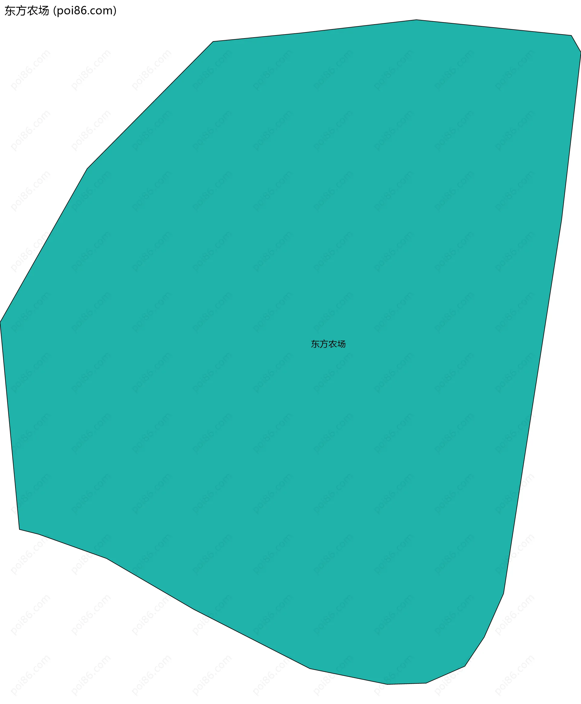 东方农场边界地图