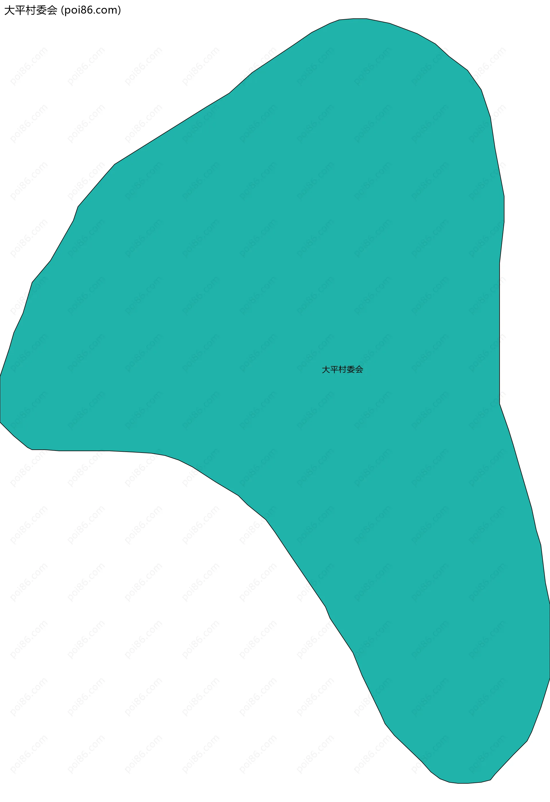 大平村委会边界地图