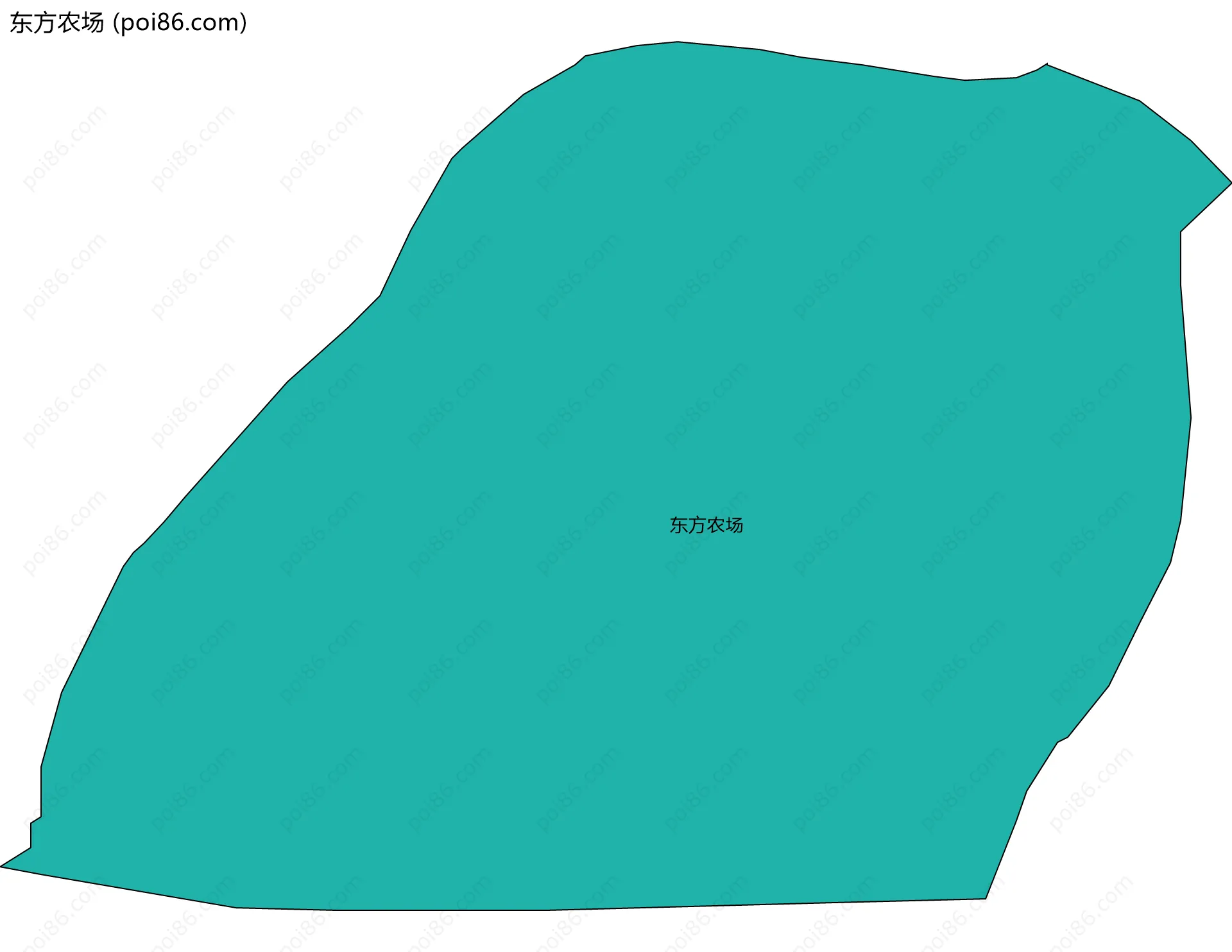东方农场边界地图