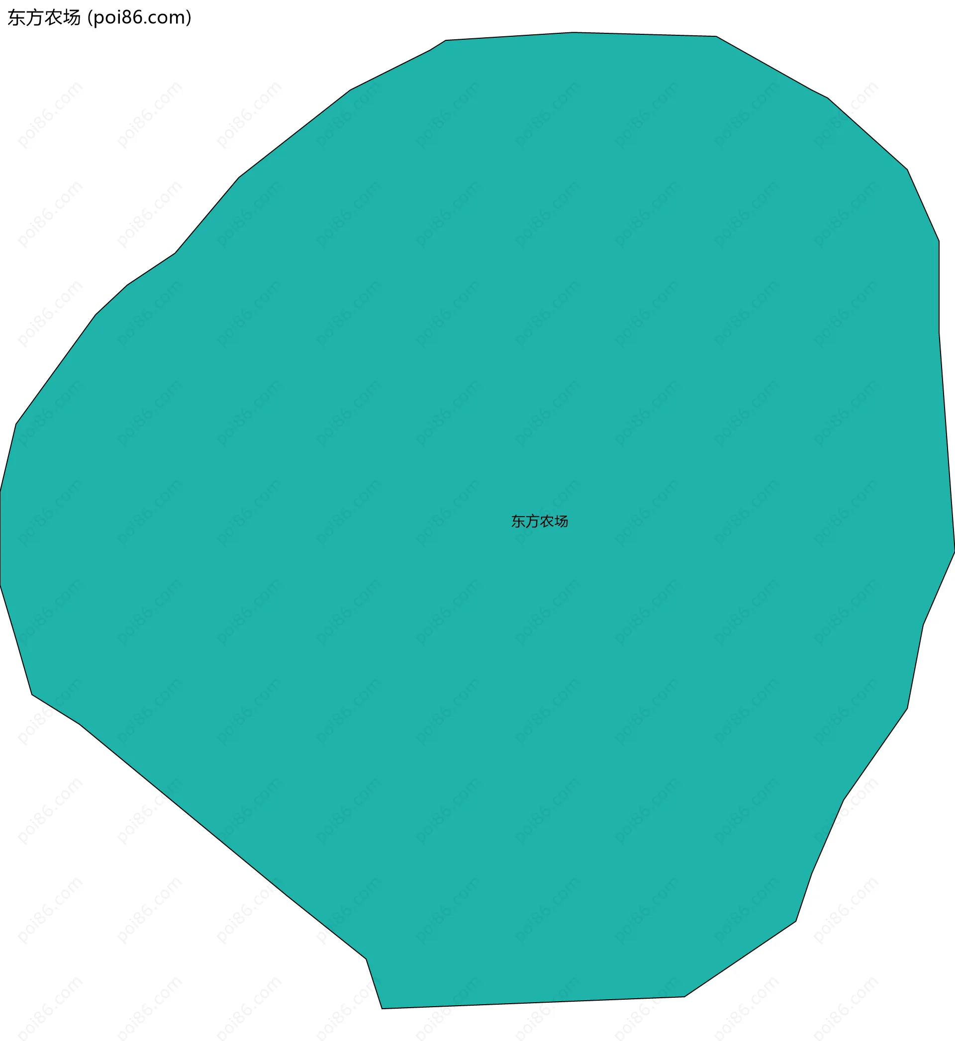 东方农场边界地图