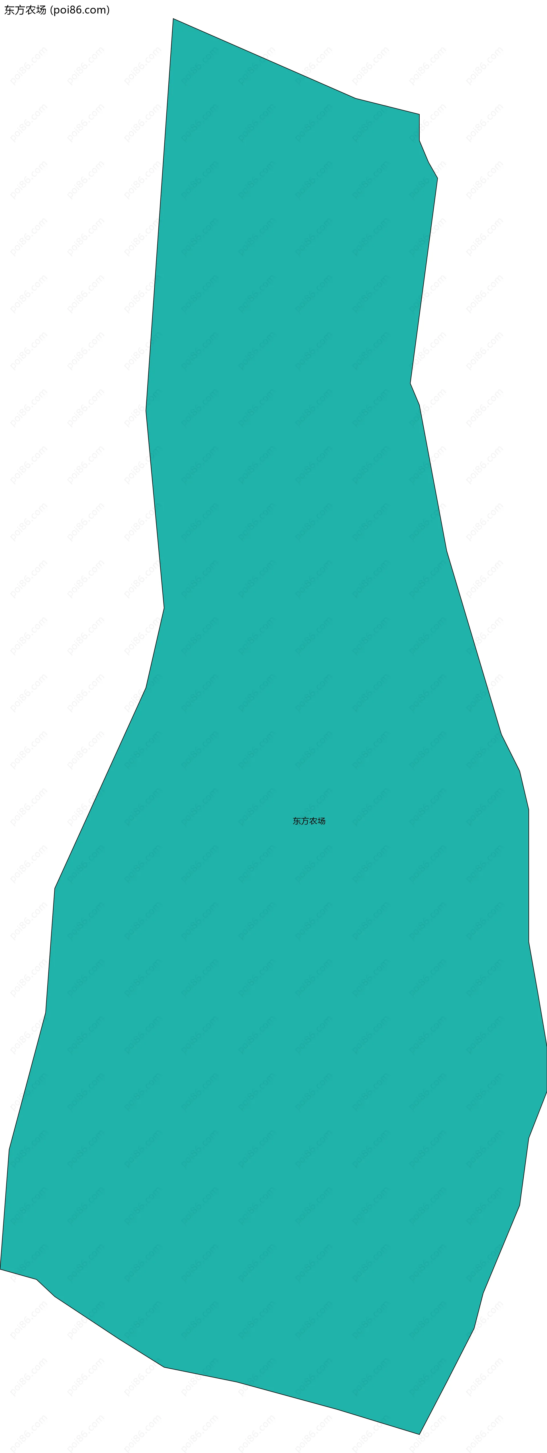 东方农场边界地图