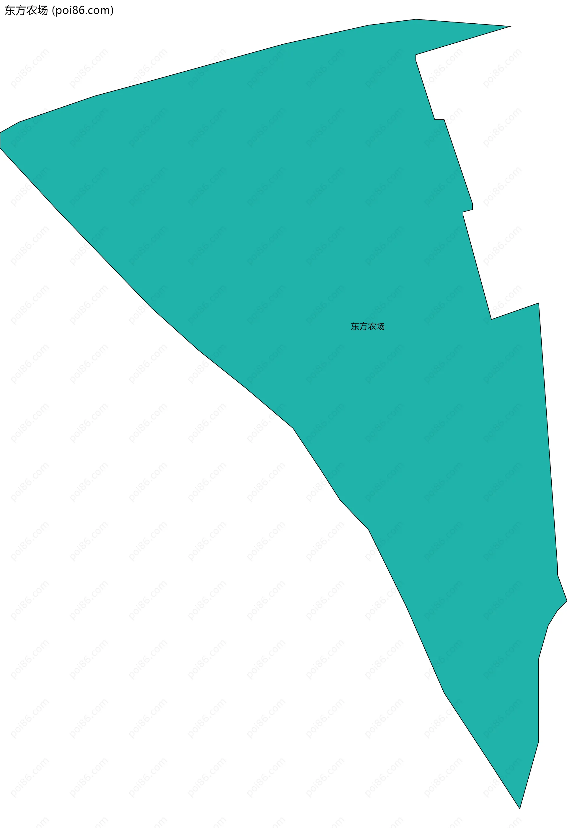 东方农场边界地图