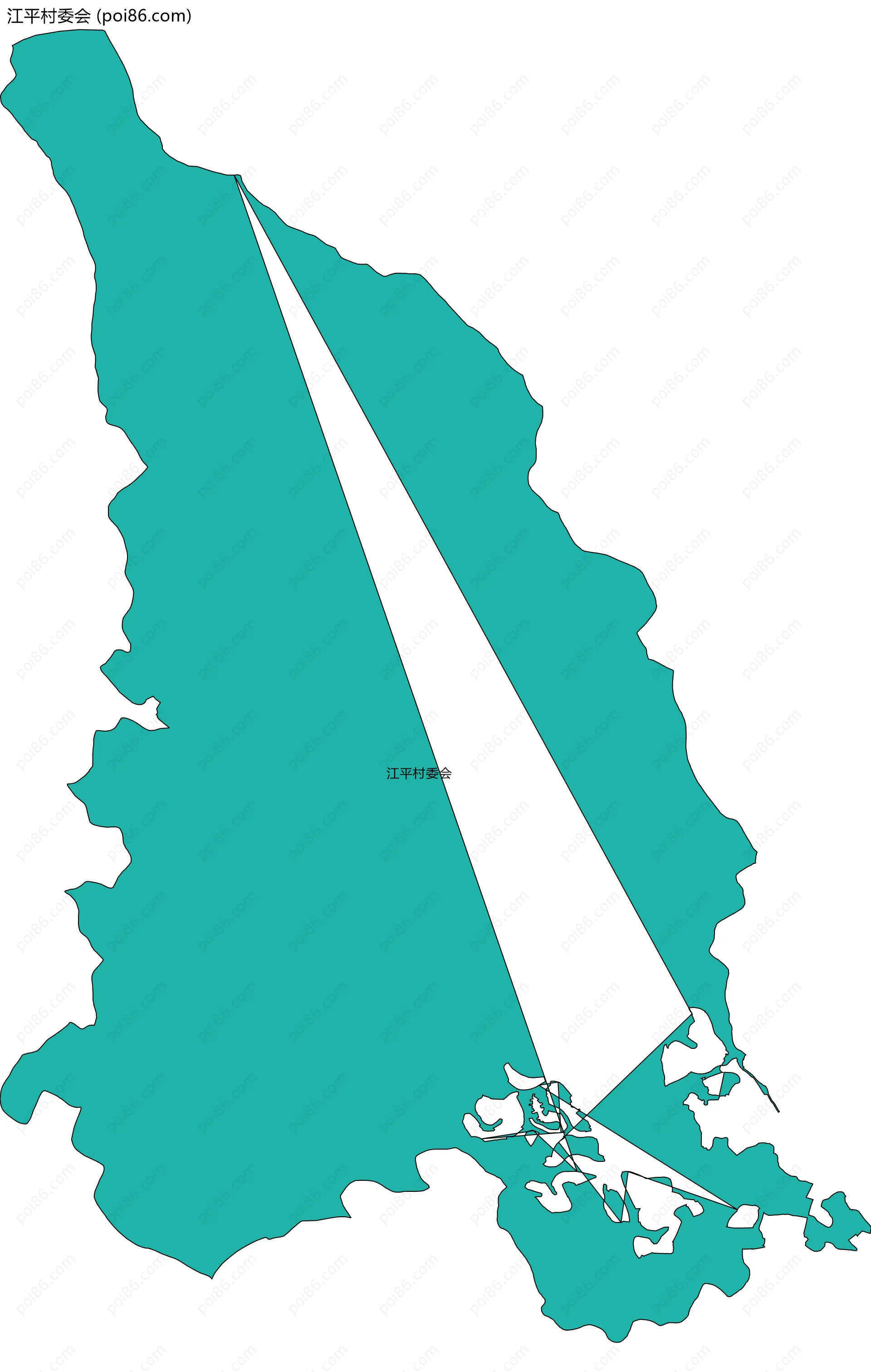 江平村委会边界地图