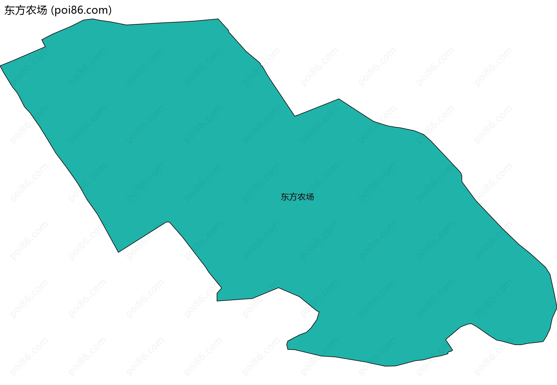 东方农场边界地图