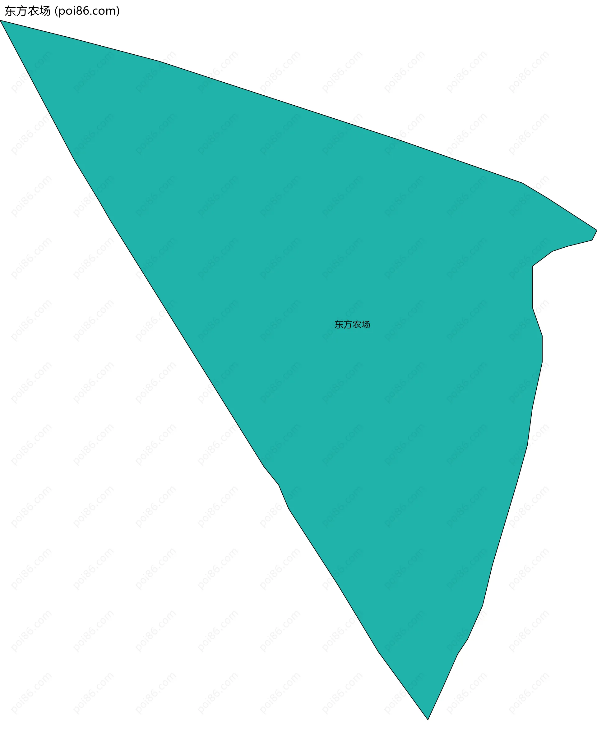 东方农场边界地图