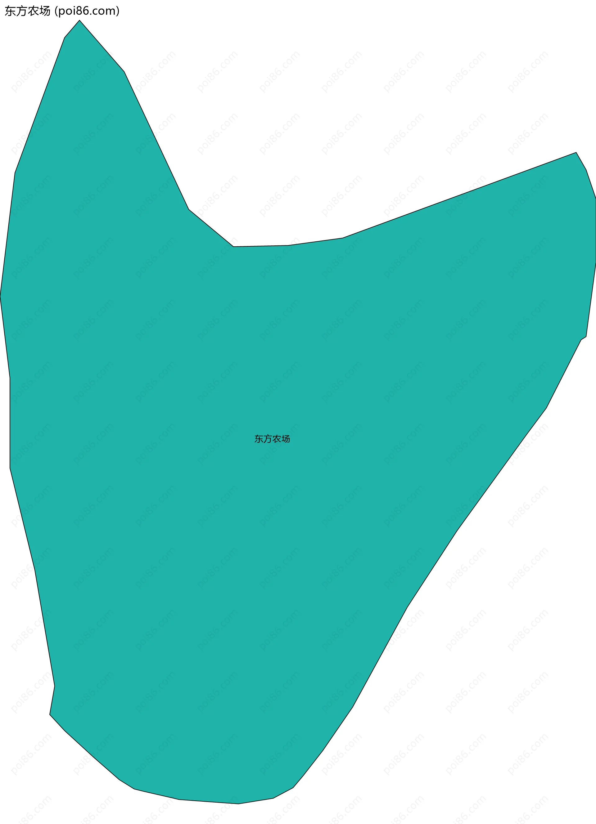 东方农场边界地图