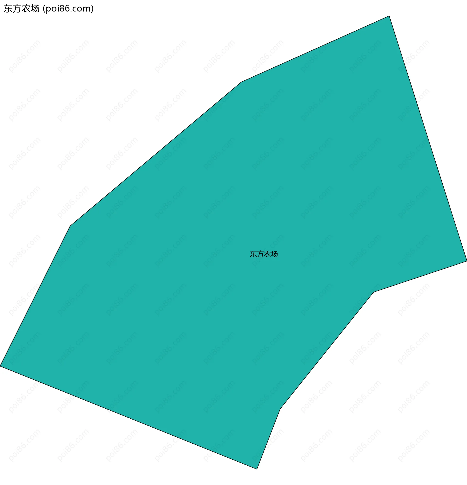 东方农场边界地图