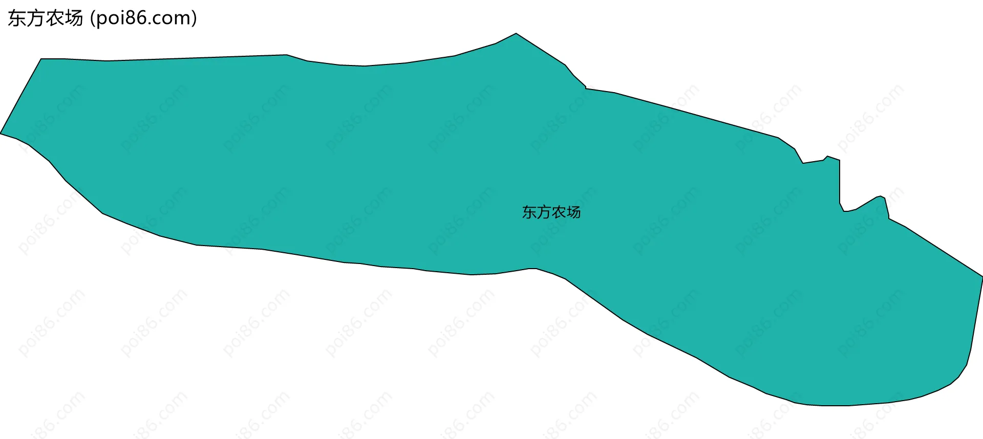 东方农场边界地图