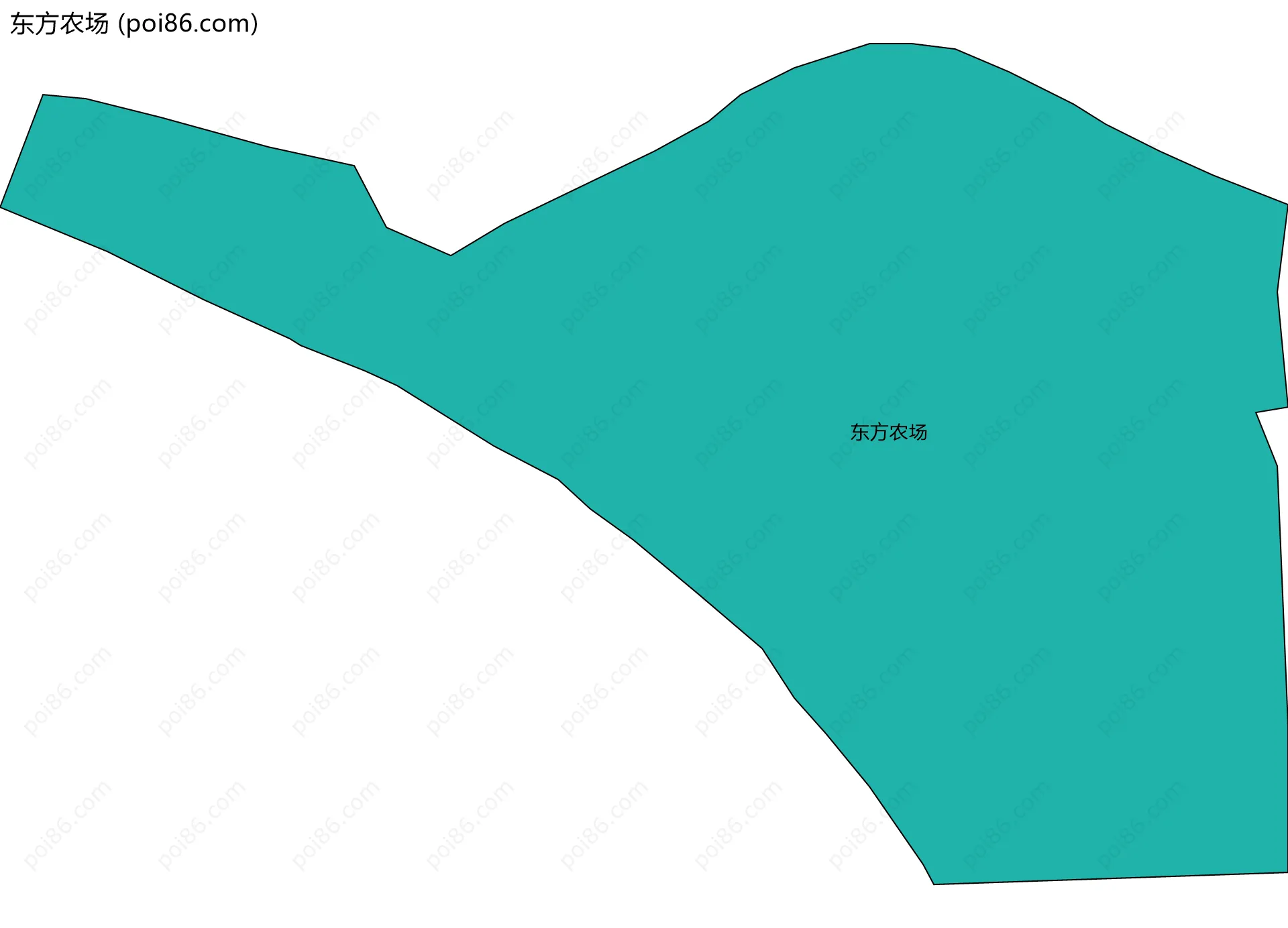 东方农场边界地图
