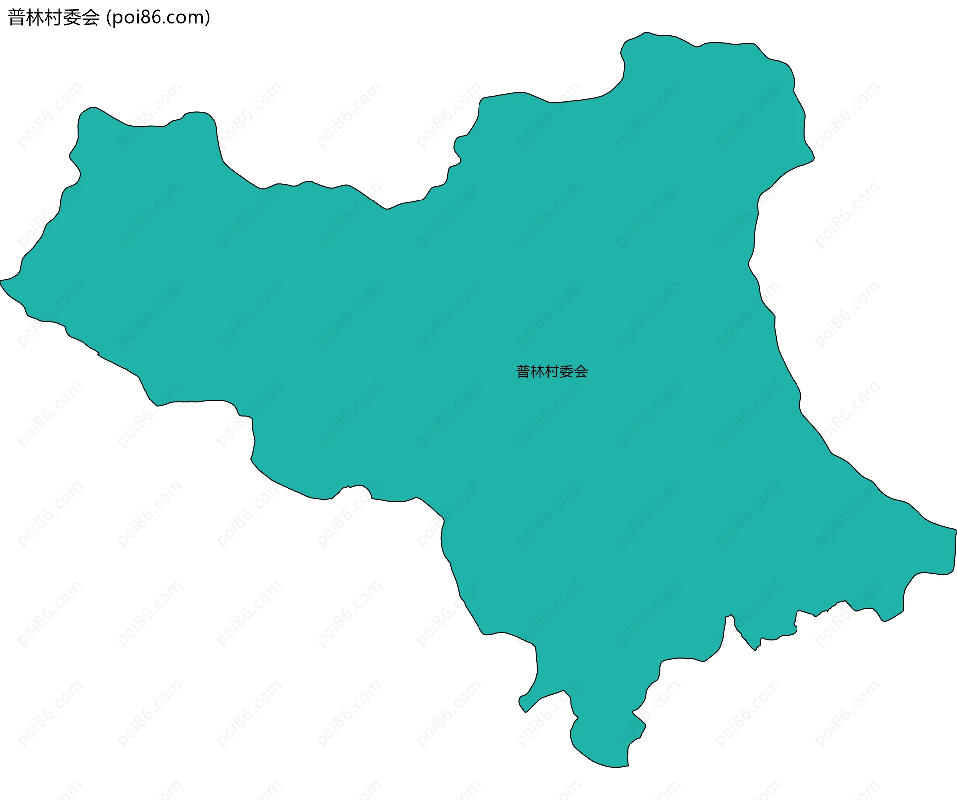 普林村委会边界地图
