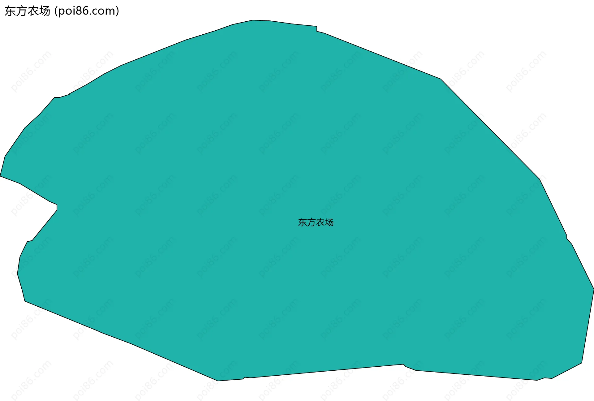 东方农场边界地图